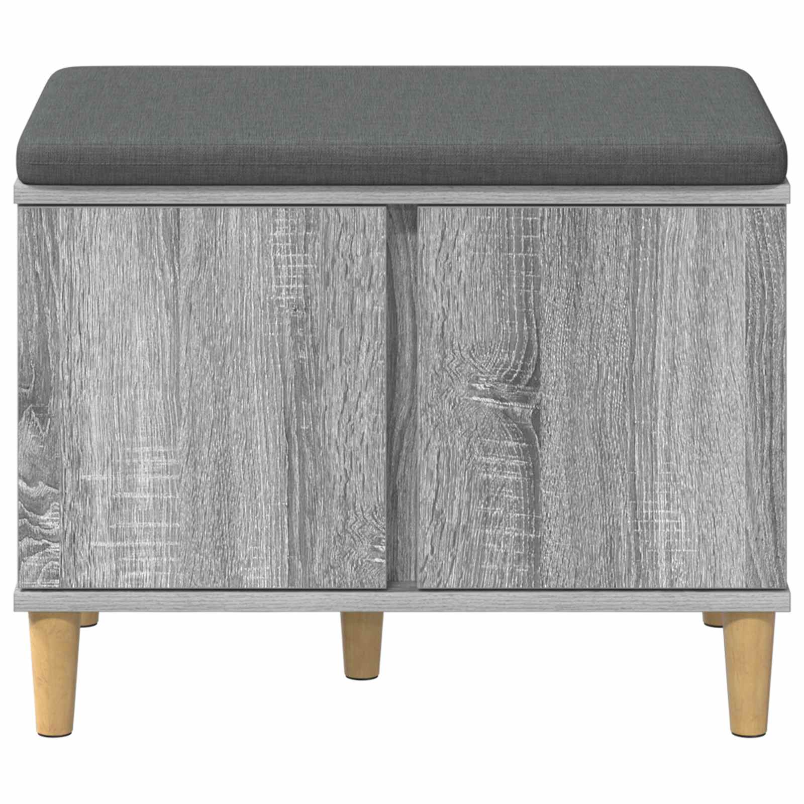 Klupa za hodnik s jastukom Sivi Sonoma 60 x 38 x 46 cm