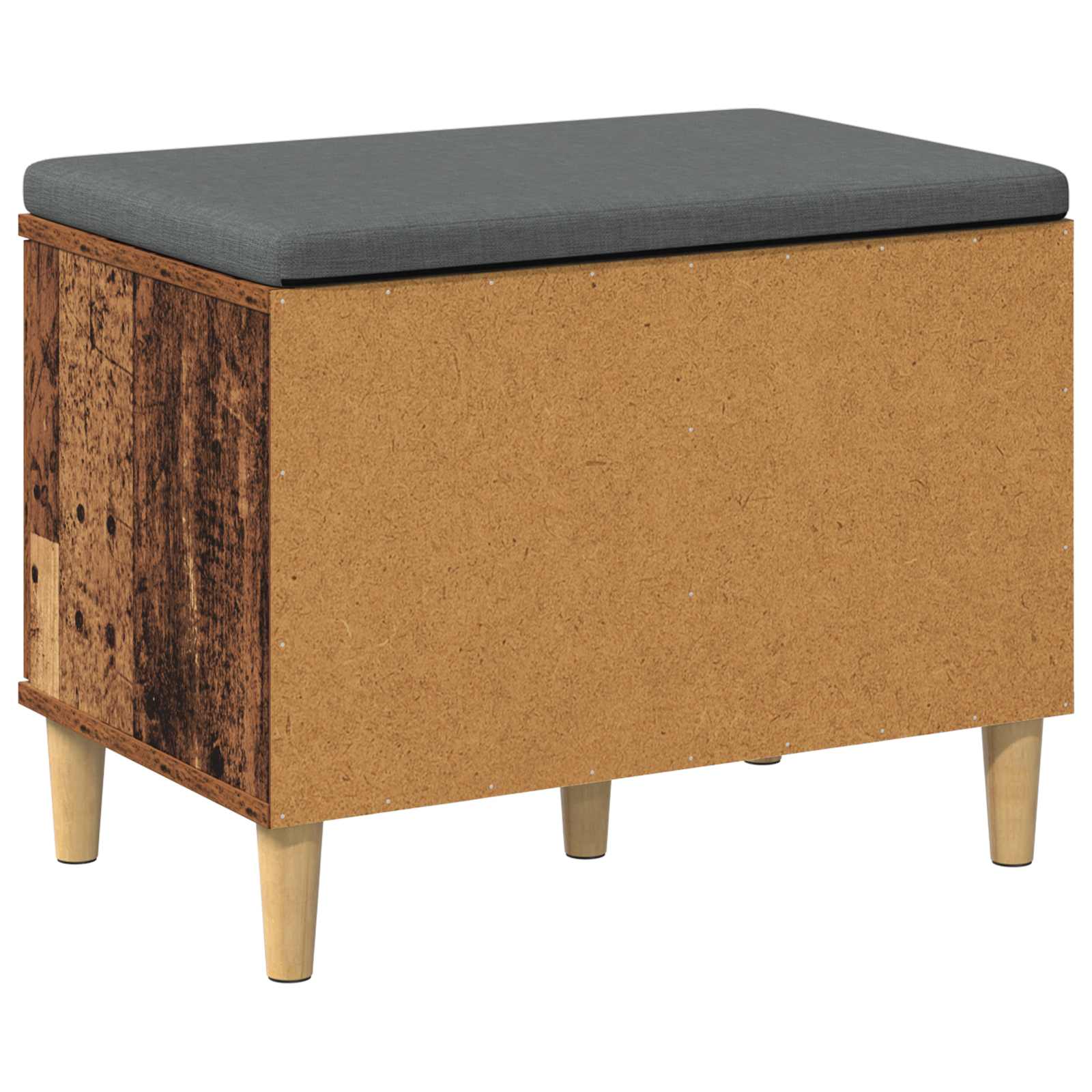 Klupa za hodnik s jastukom s vratima Staro drvo 60 x 38 x 46 cm