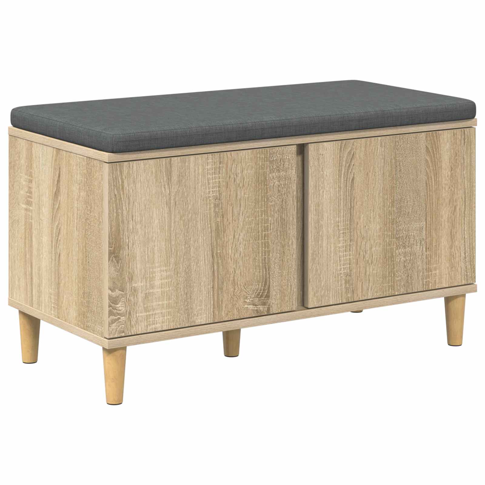 Klupa za hodnik s jastukom Sonoma hrast 80 x 38 x 46 cm