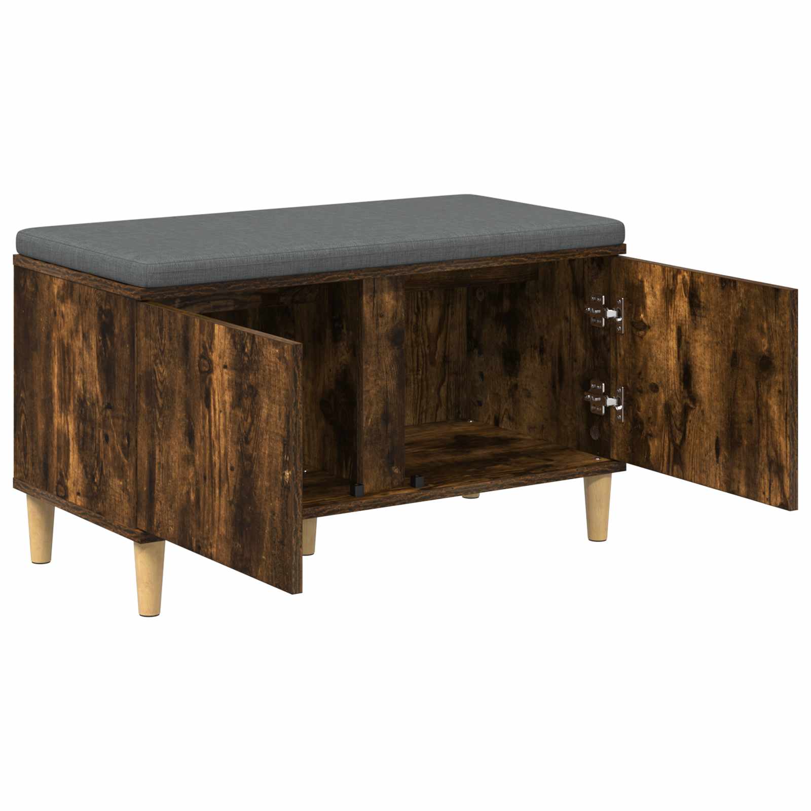 Klupa za hodnik s jastukom Dimljeni Hrast 80 x 38 x 46 cm