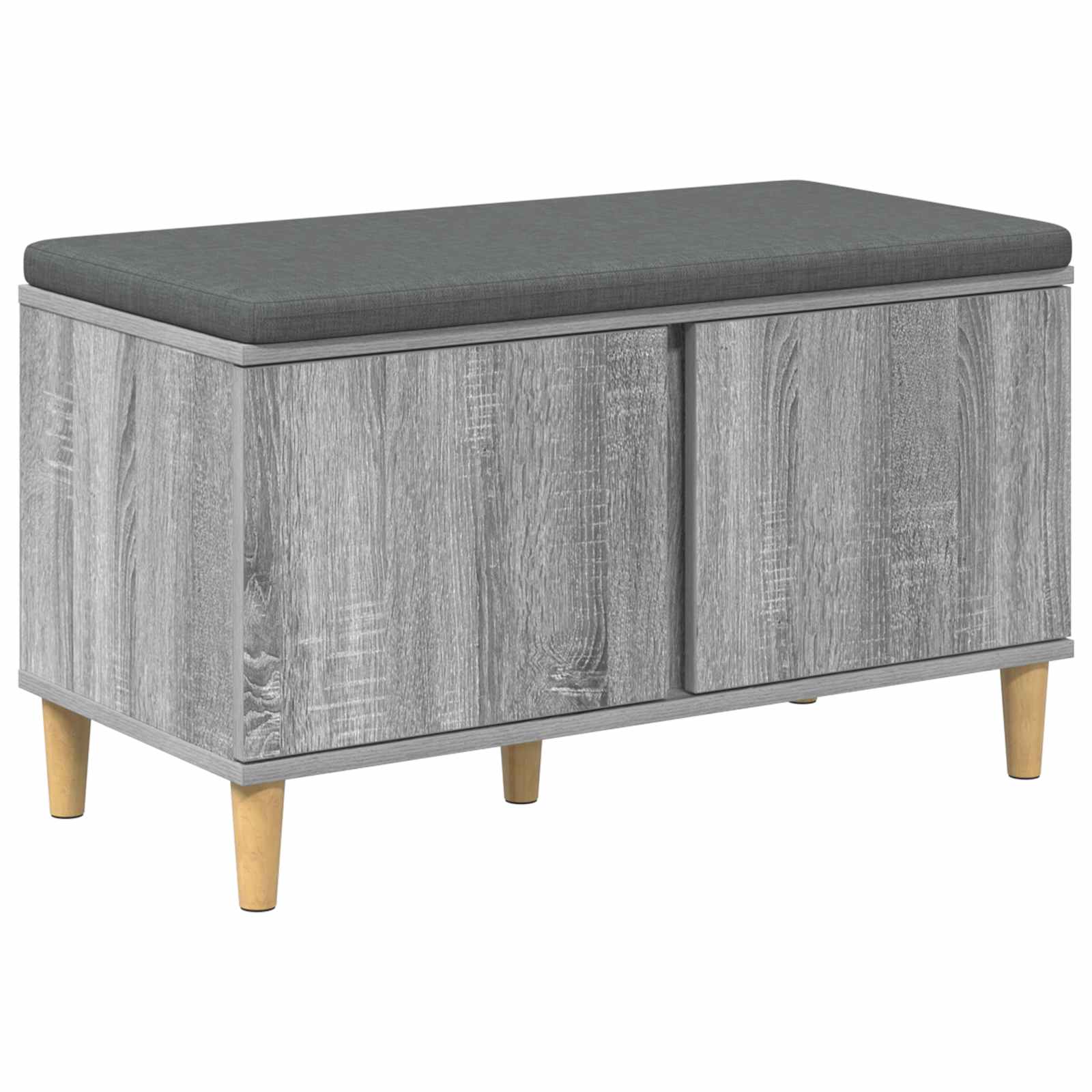 Klupa za hodnik s jastukom Sivi Sonoma 80 x 38 x 46 cm