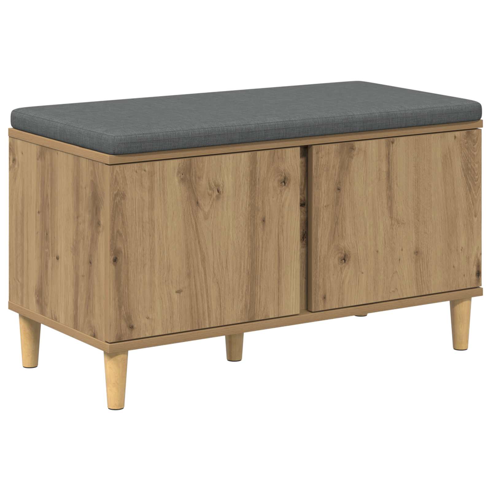 Klupa za hodnik s jastukom Zanatski Hrast 80 x 38 x 46 cm