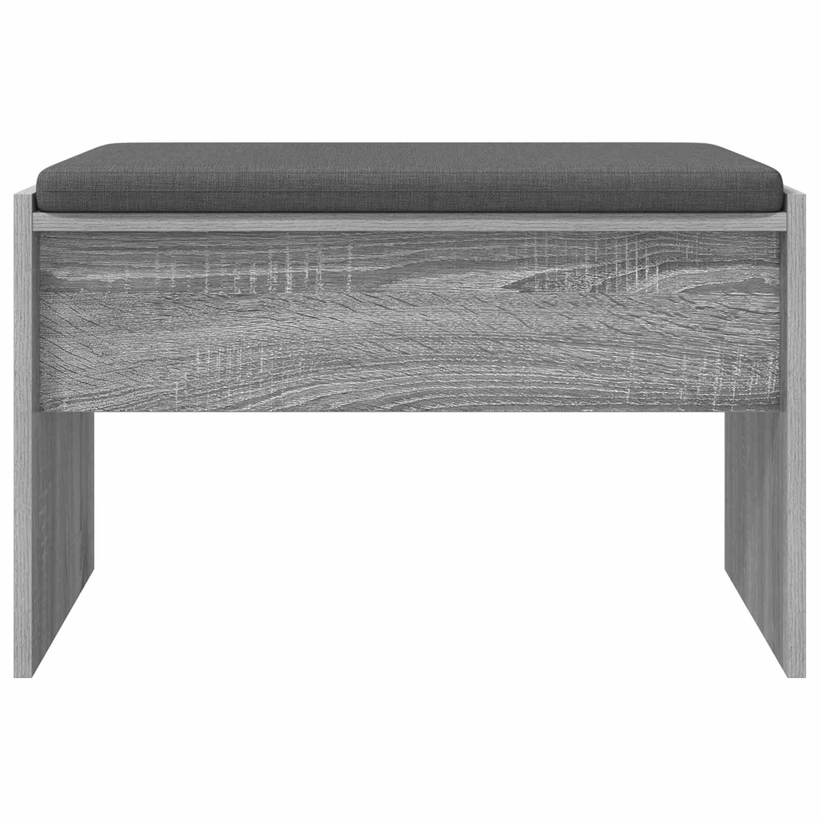 Klupa za hodnik s jastukom Siva Sonoma 63 x 38 x 40 cm