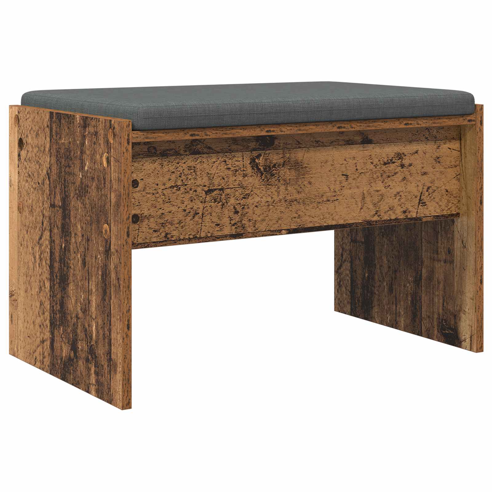 Klupa za hodnik s jastukom Staro drvo 63 x 38 x 40 cm