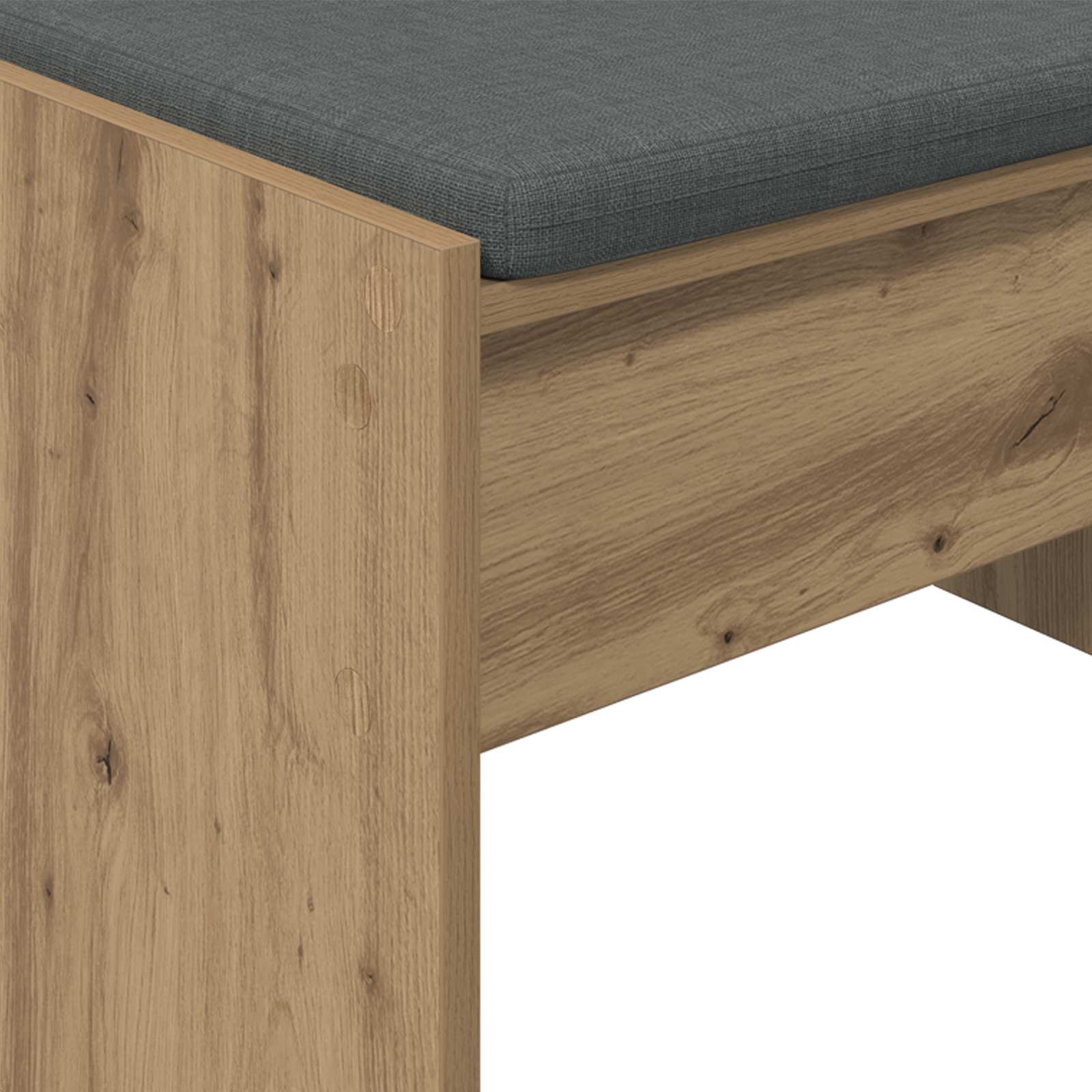 Klupa za hodnik s jastukom Umjetnički hrast 63 x 38 x 40 cm