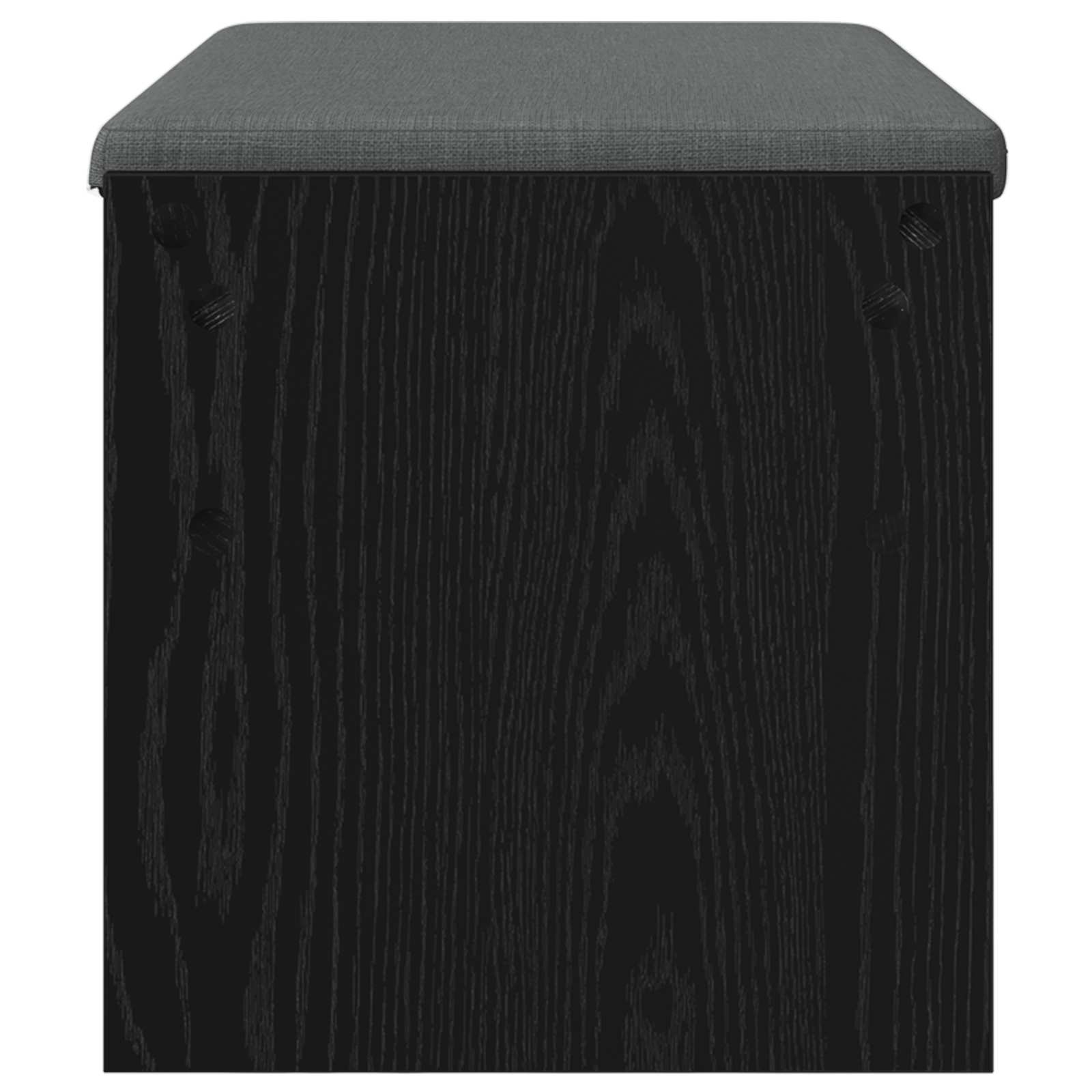 Klupa za hodnik s jastukom Crni hrast 83 x 38 x 40 cm