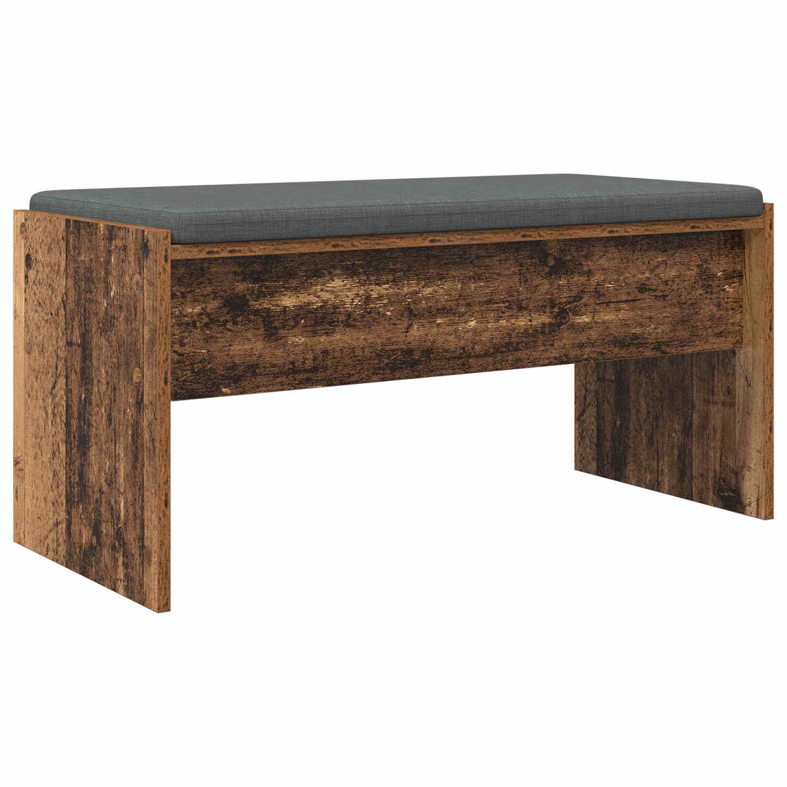 Klupa za hodnik s jastukom Staro drvo 83 x 38 x 40 cm