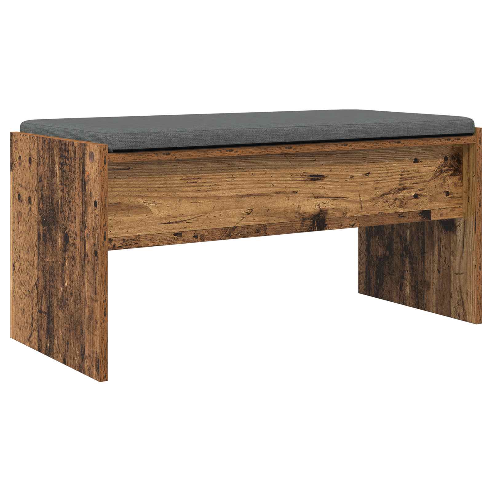 Klupa za hodnik s jastukom Staro drvo 83 x 38 x 40 cm