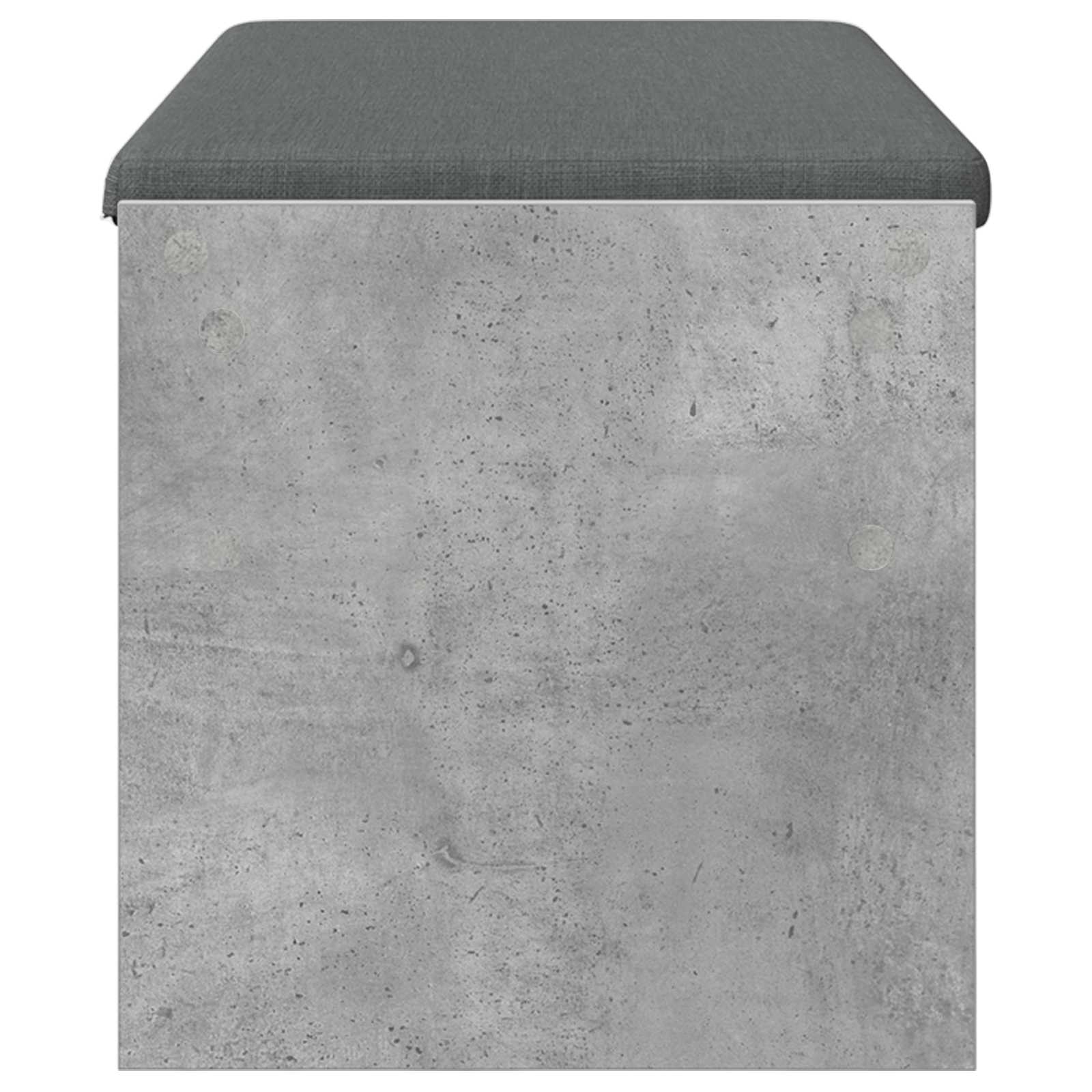 Klupa za hodnik s jastukom Betonski sivi 103 x 38 x 40 cm