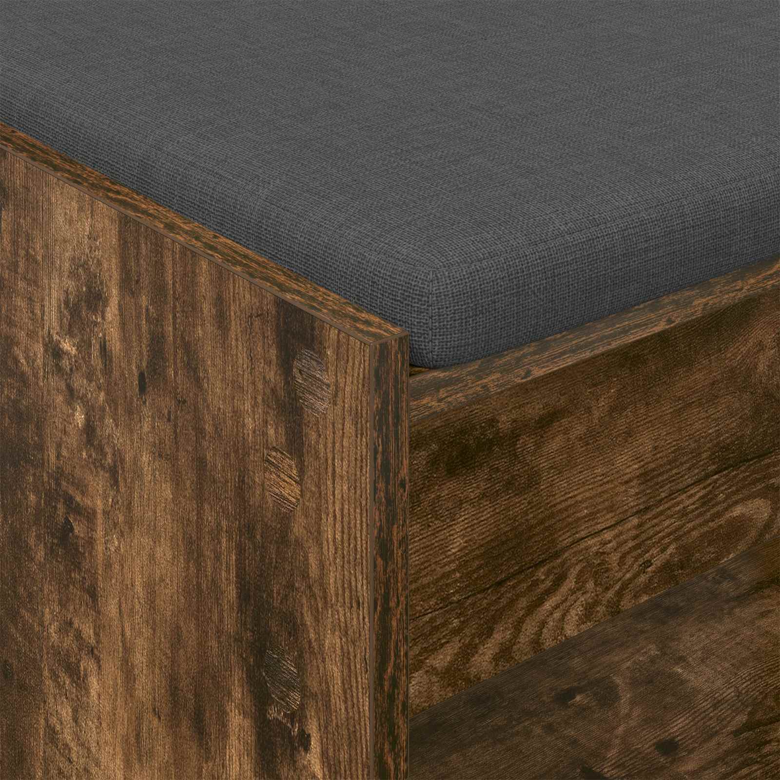 Klupa za hodnik s jastukom Dimljeni Hrast 63 x 38 x 45 cm