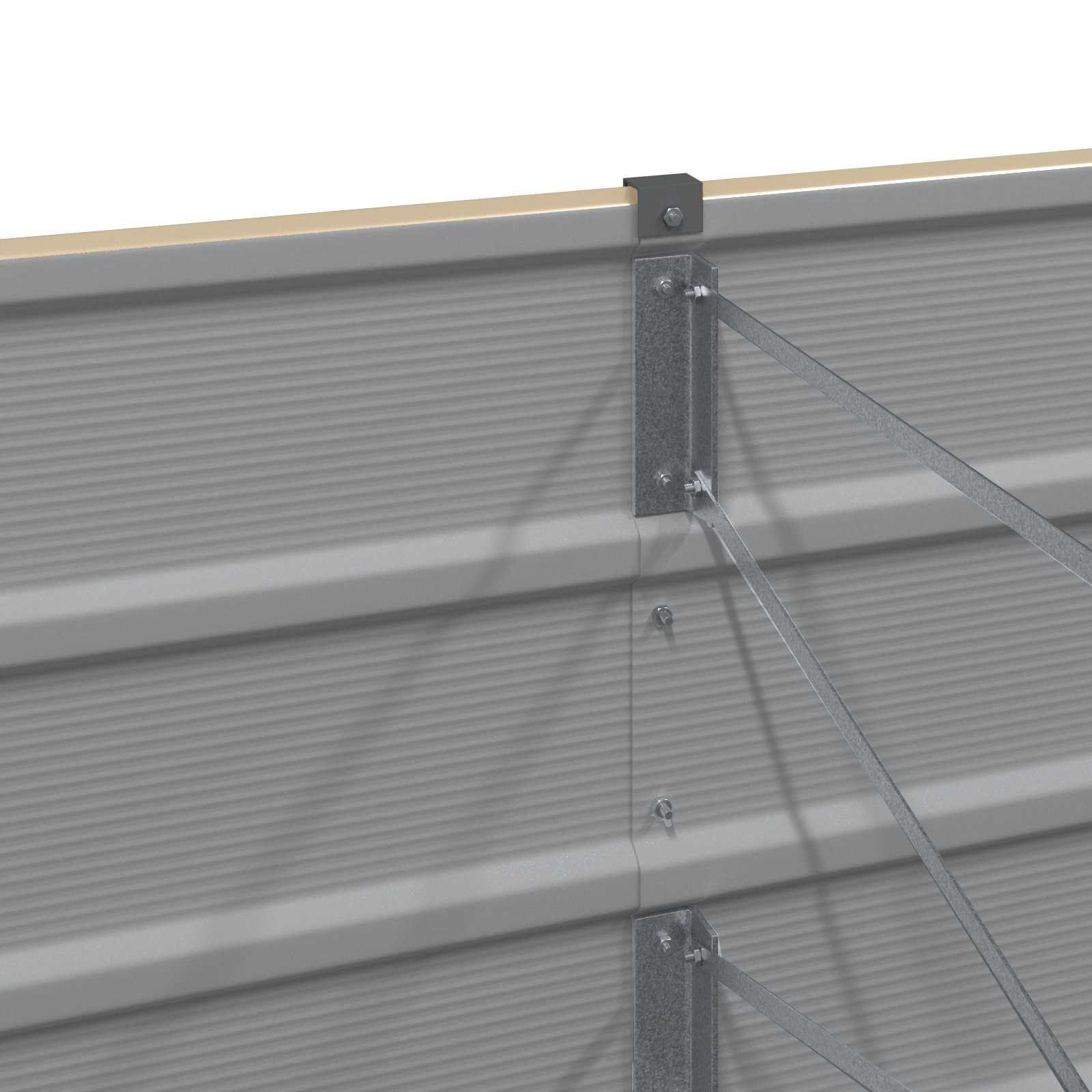 Sadilica Slonovača 290 x 50 x 45 cm Cinkani čelik