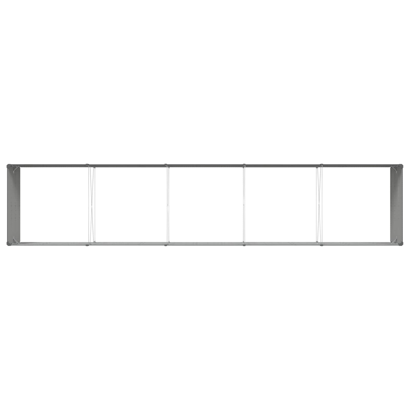 Sadilica Antracit 480 x 100 x 45 cm Cinkani čelik