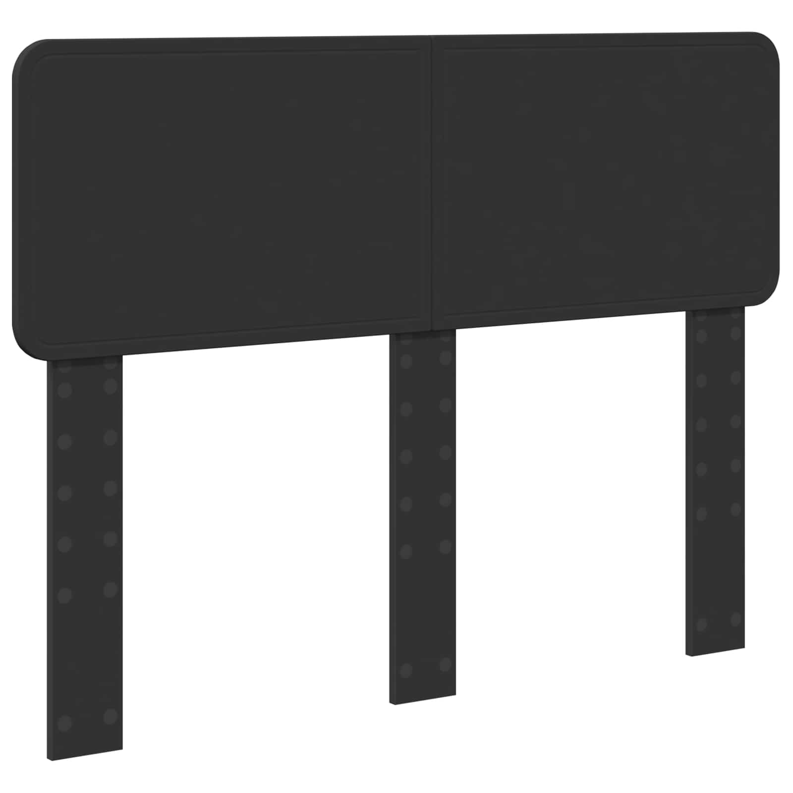 Krevetna konstrukcija Crna 135 x 190 cm Čvrsto borovo drvo
