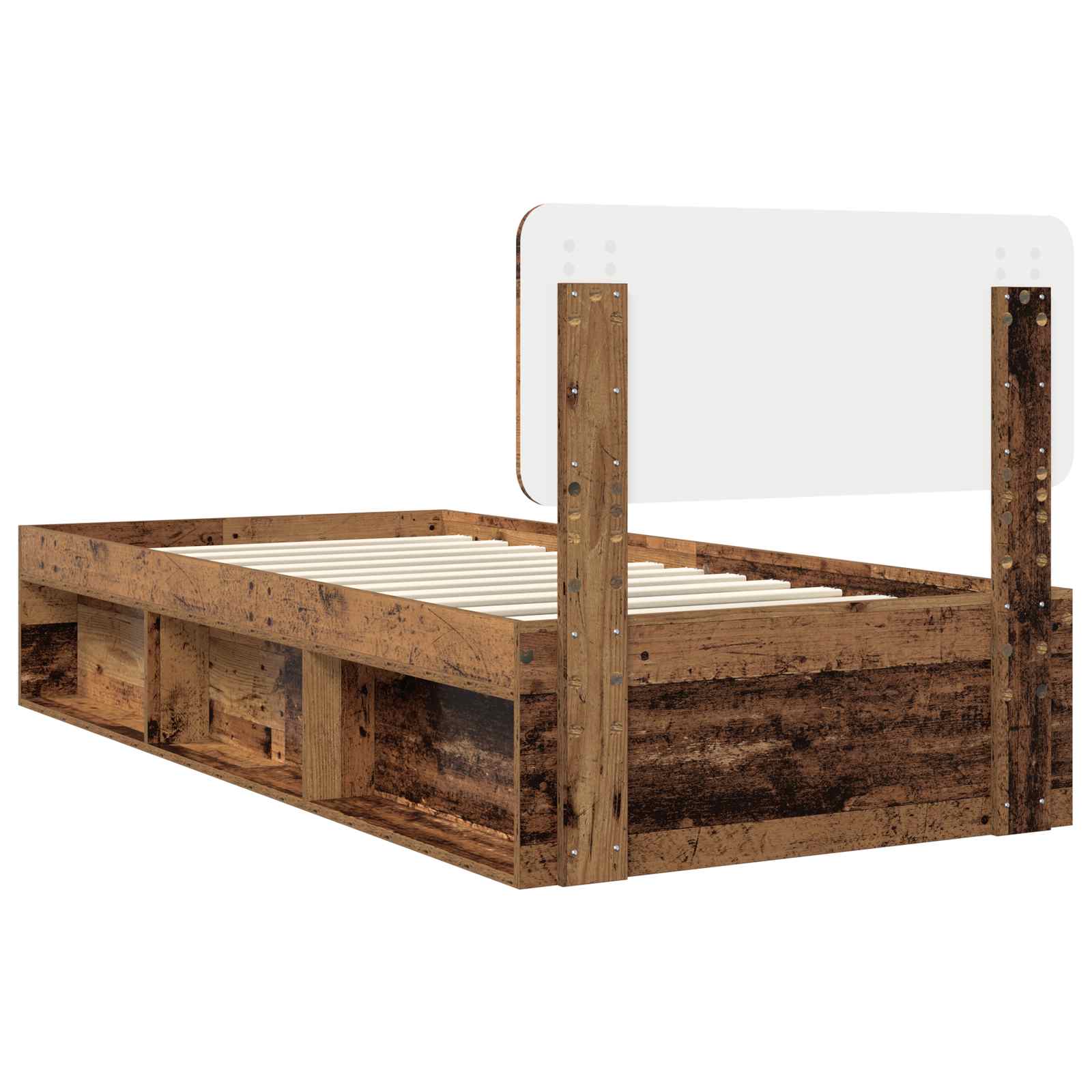 Krevetna konstrukcija s uzglavljem Staro drvo 100 x 200 cm