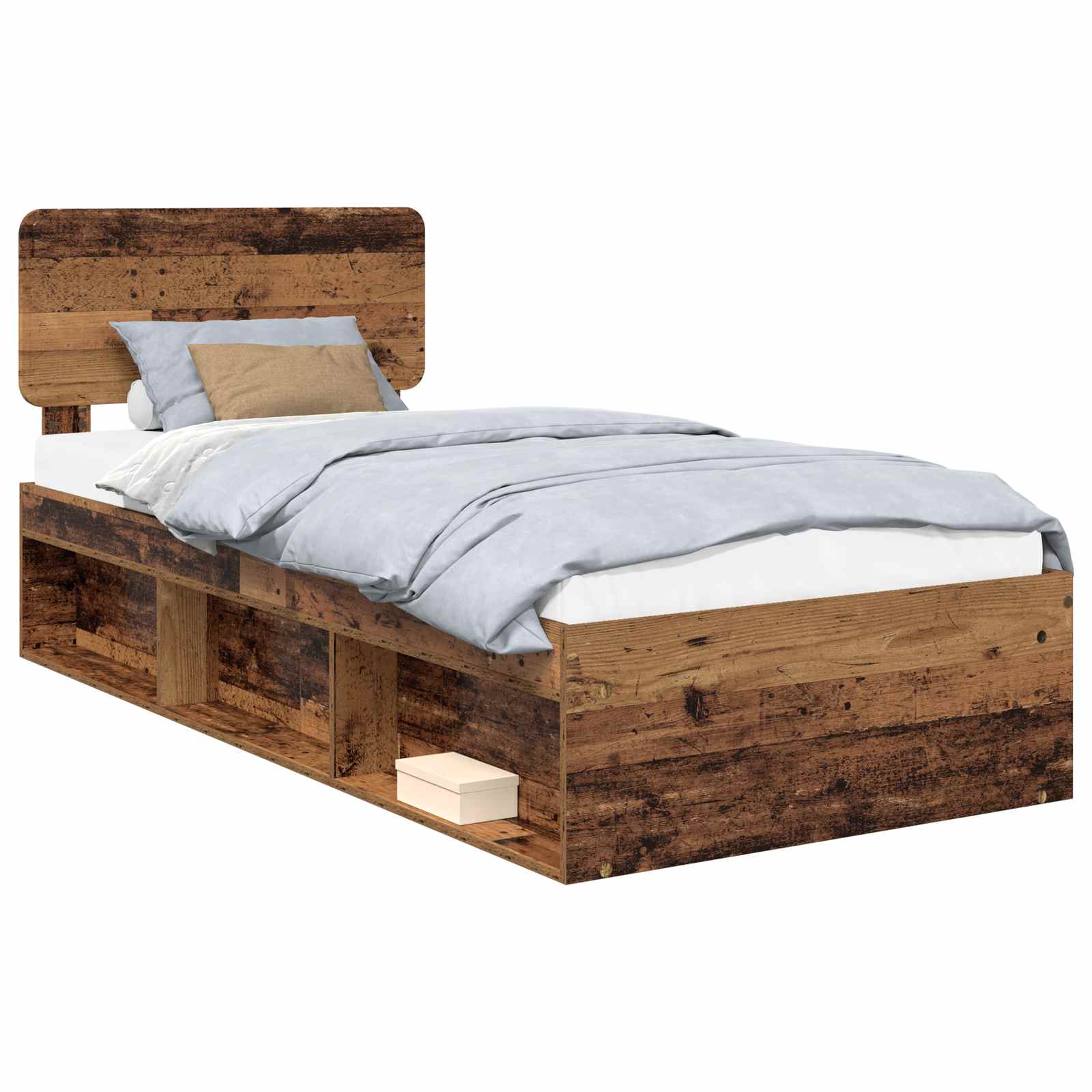 Krevetna konstrukcija Staro drvo 75 x 190 cm Čvrsto borovo drvo
