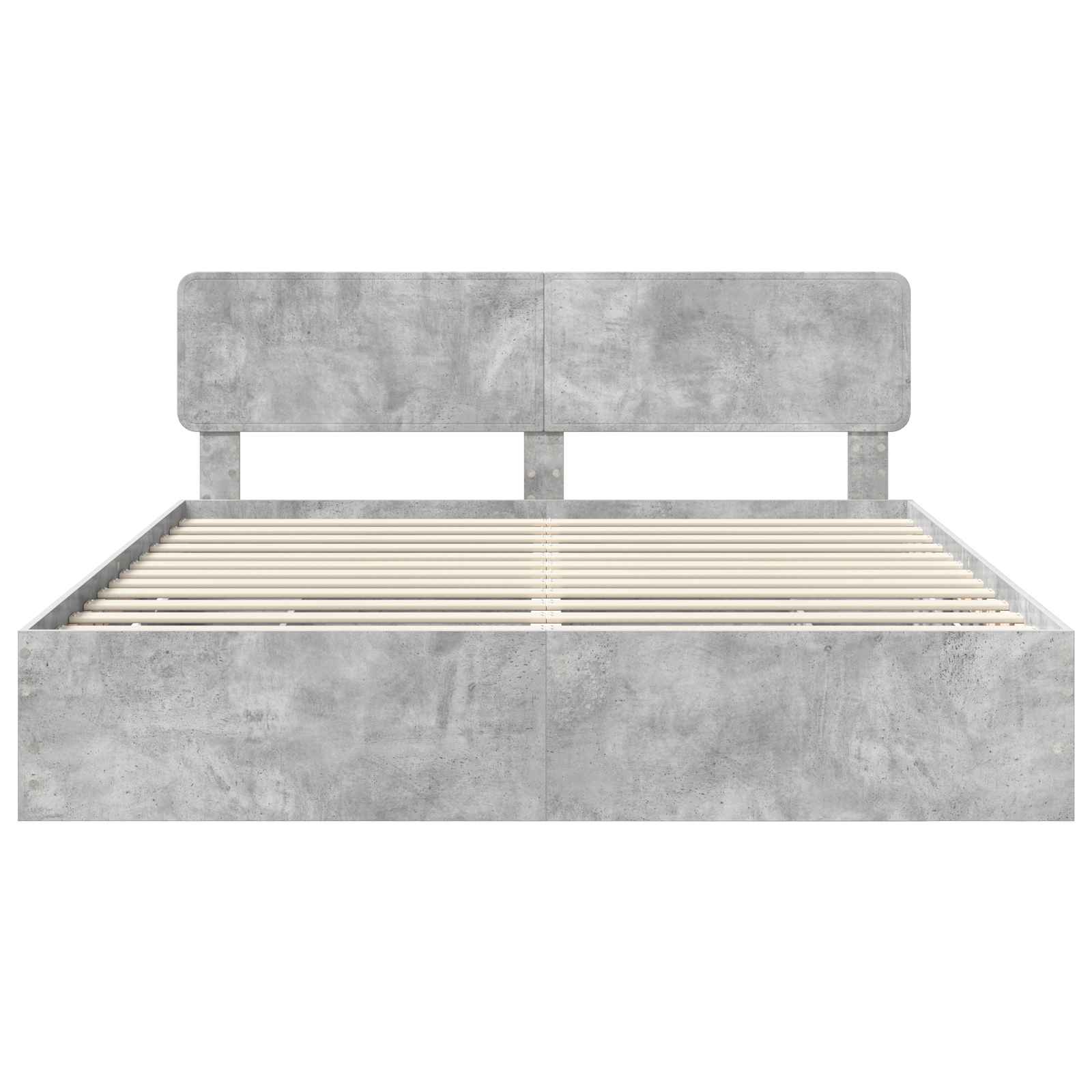 Krevetna konstrukcija s ladicama Betonsko Siva 200 x 200 cm