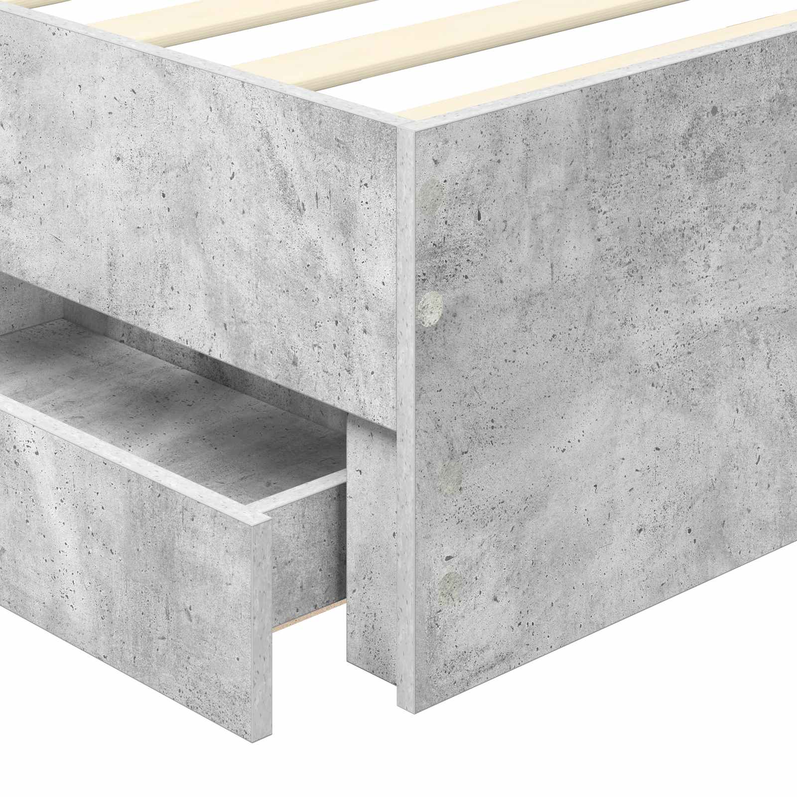 Krevetna konstrukcija s ladicama Betonsko Siva 90 x 200 cm