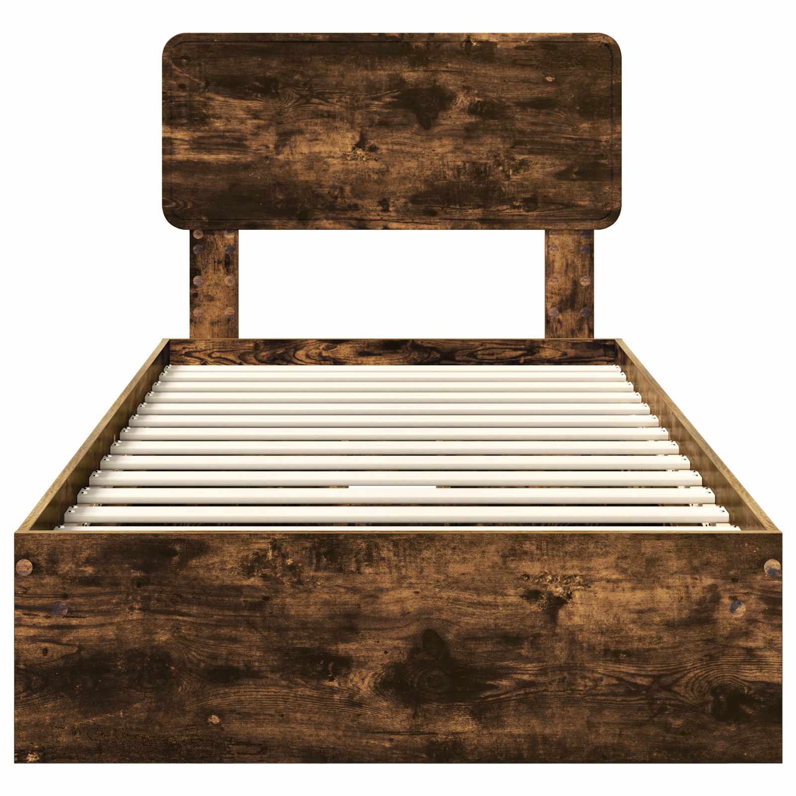 Krevet s od storage s uzglavljem Dimljeni hrast 100 x 200 cm