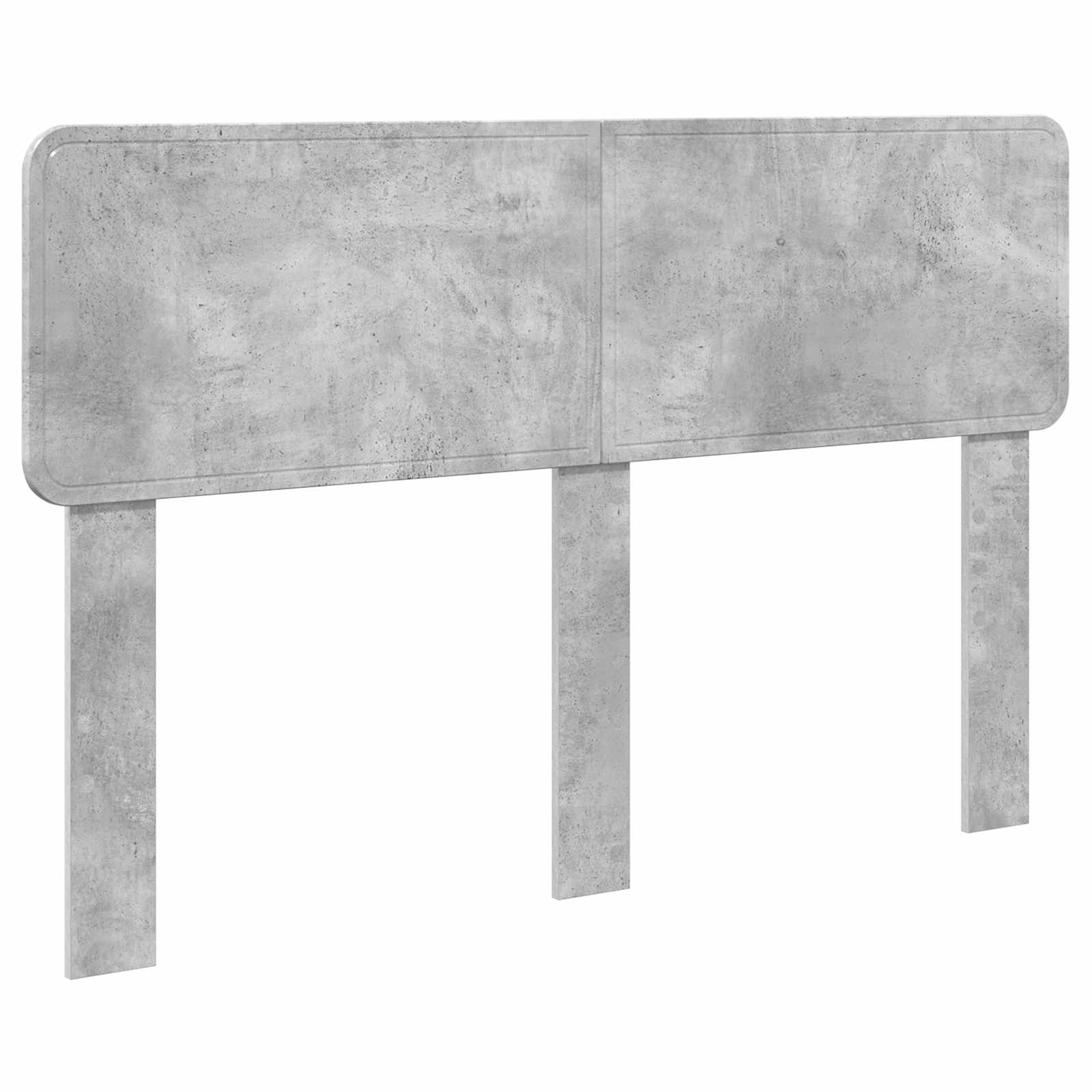 Krevetna konstrukcija s uzglavljem Betonski sivi 140 x 190 cm