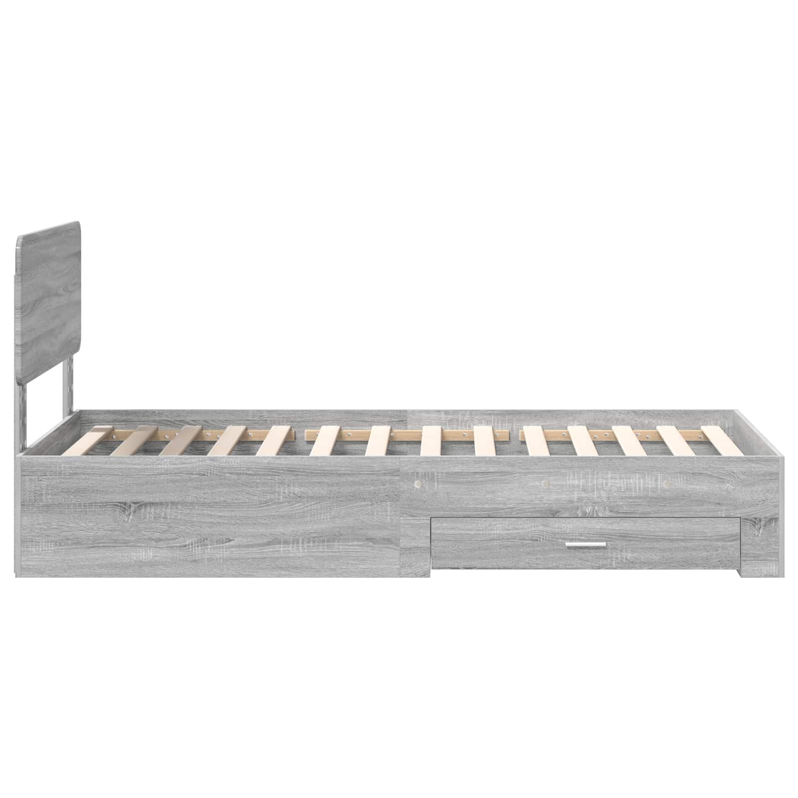 Krevetna konstrukcija Siva Sonoma 90 x 200 cm Konstruirano drvo