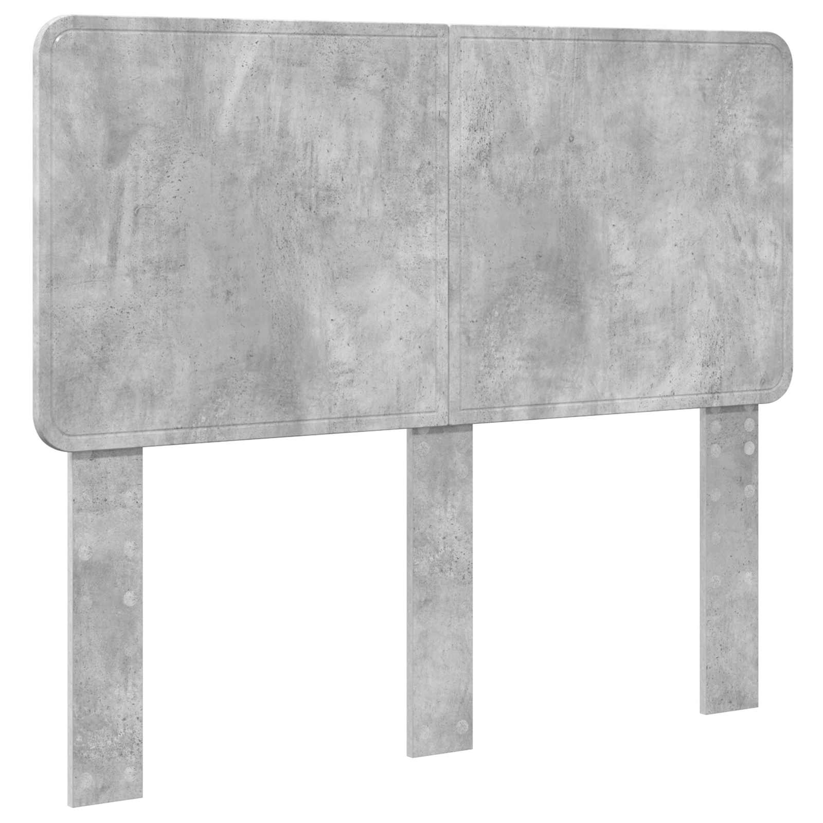 Krevetna konstrukcija Beton 120 x 190 cm Čvrsto borovo drvo