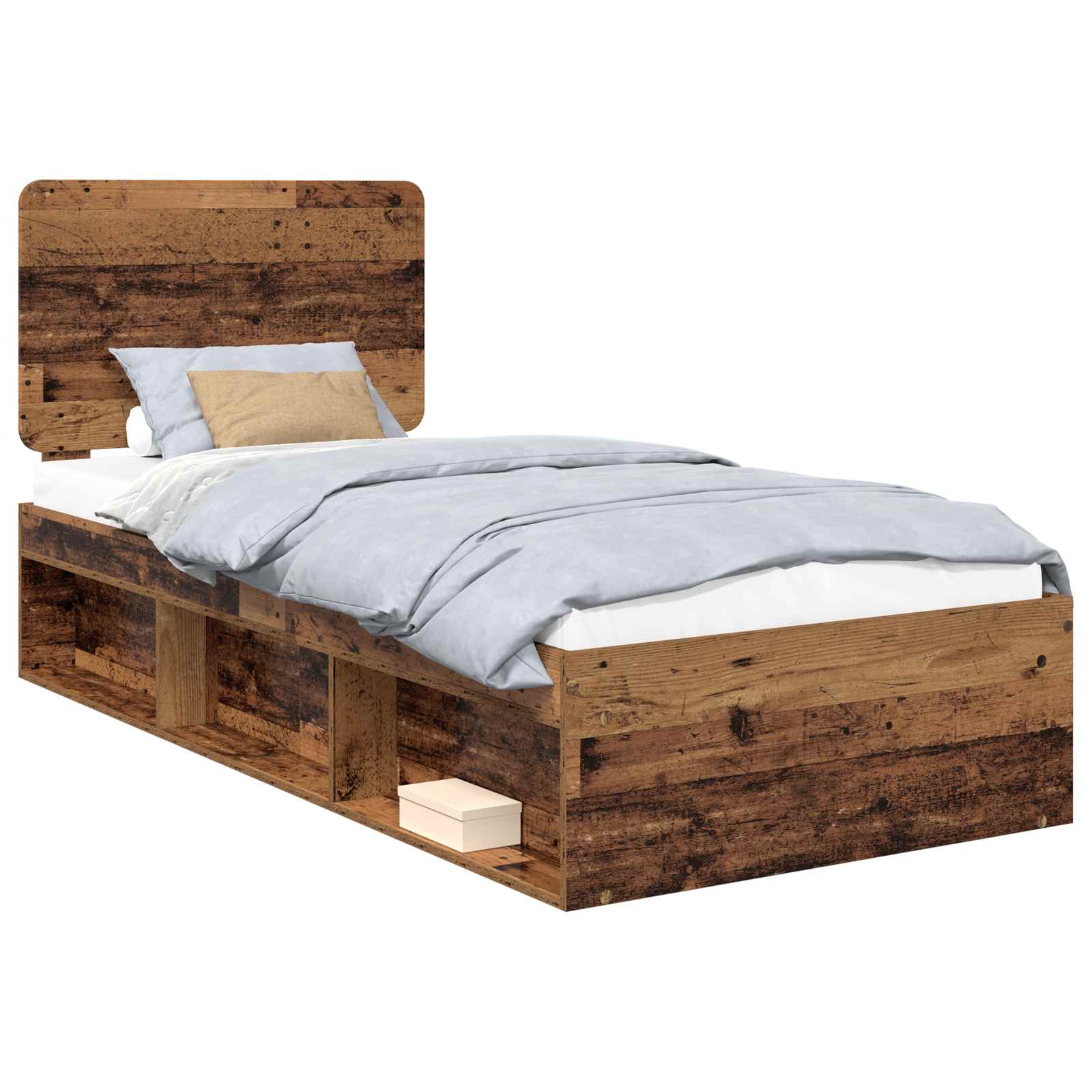 Krevetna konstrukcija s uzglavljem Staro drvo 100 x 200 cm