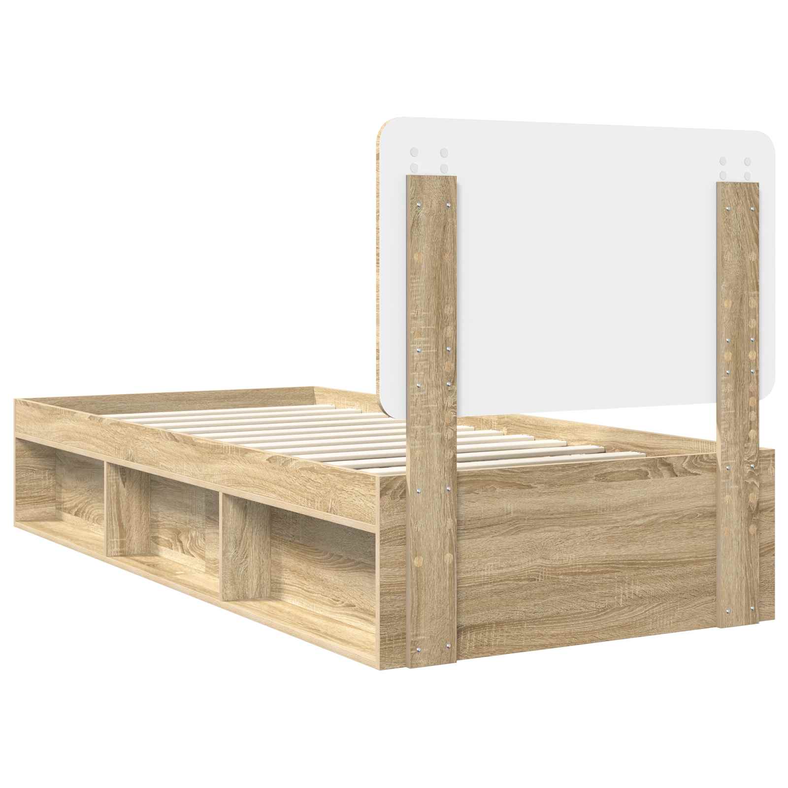 Krevetna konstrukcija s uzglavljem Sonoma hrast 75 x 190 cm