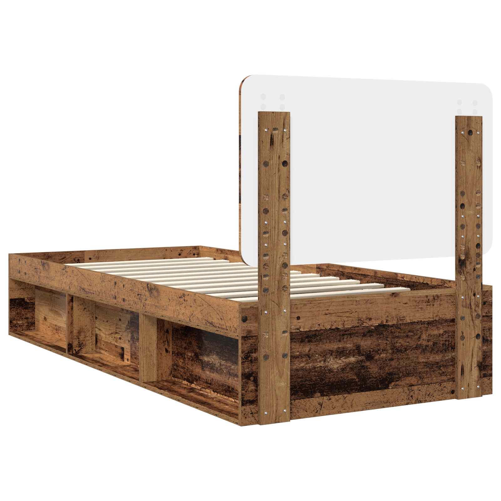 Krevetna konstrukcija Staro drvo 75 x 190 cm Čvrsto borovo drvo