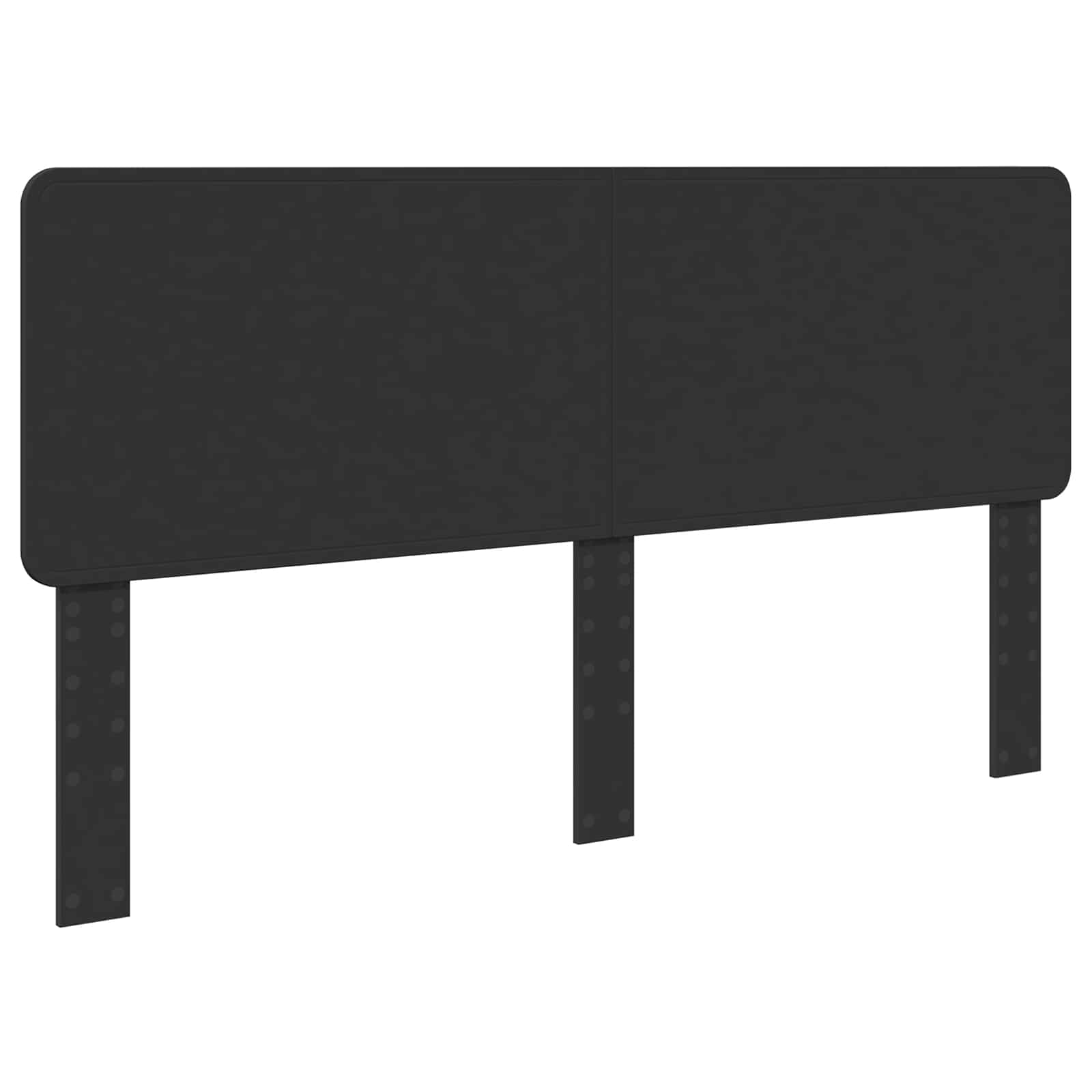 Krevetna konstrukcija Crna 200 x 200 cm Inženjersko Drvo