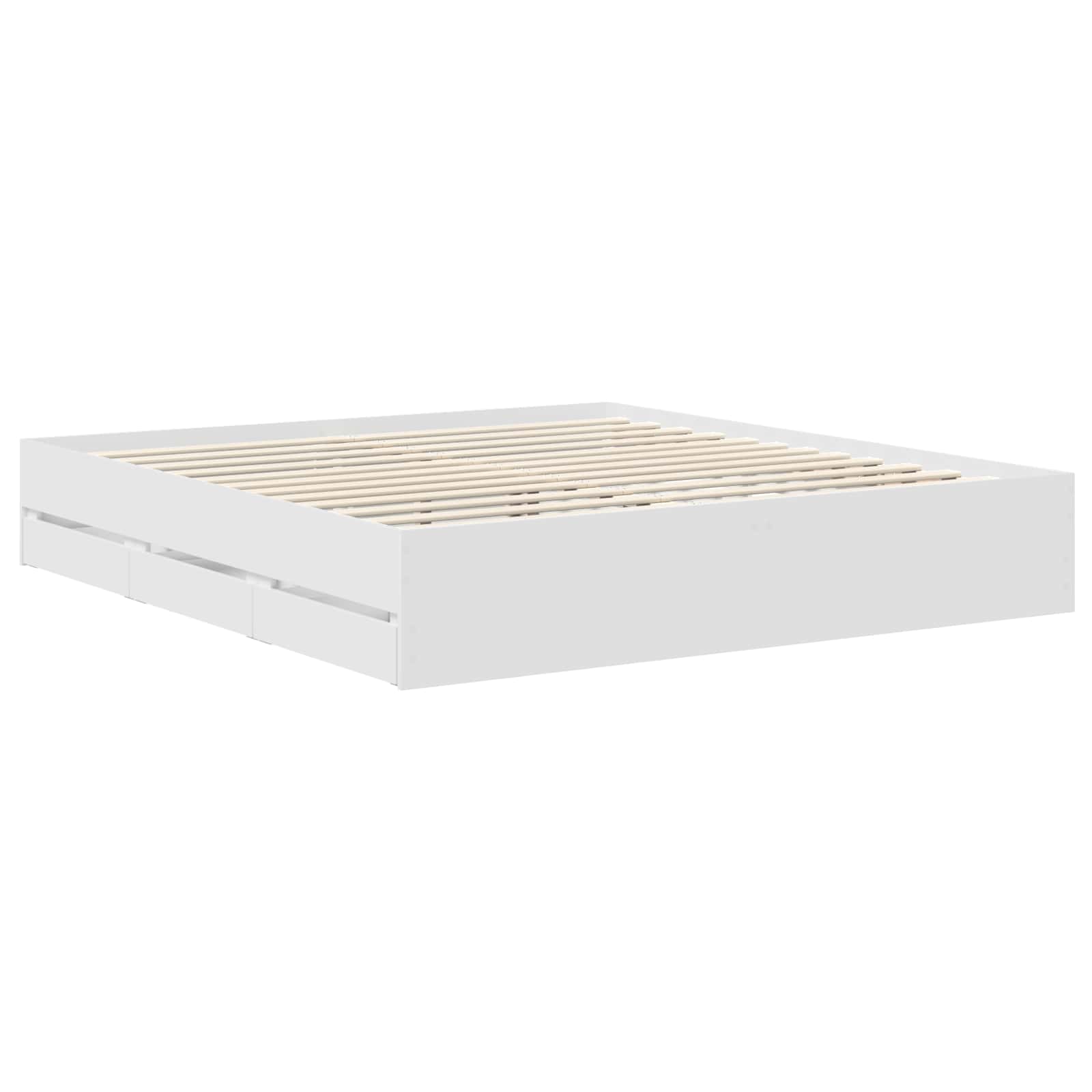 Krevetna konstrukcija Bijelo 180 x 200 cm Inženjersko Drvo