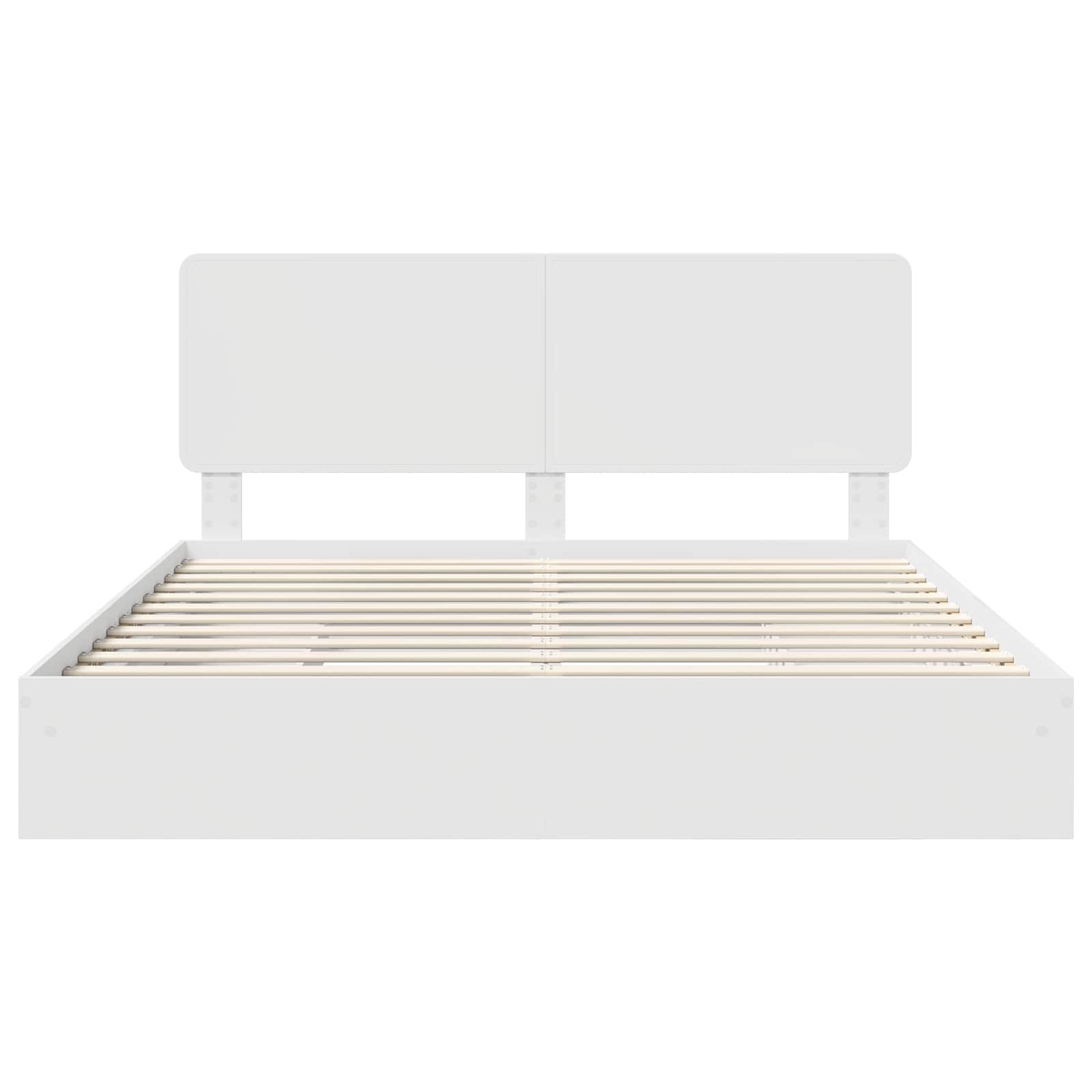 Krevet s od storage Bijelo 180 x 200 cm Konstruirano drvo