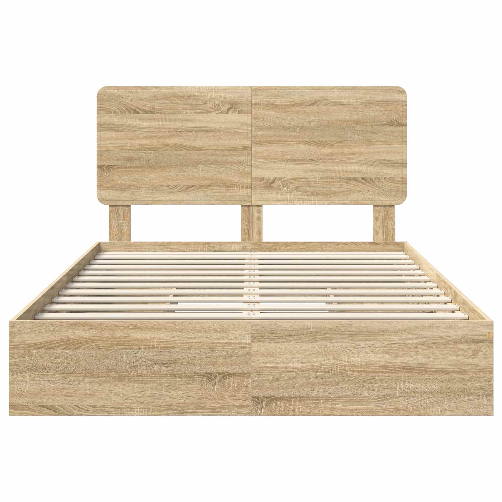 Krevet s od storage Sonoma hrast 140 x 190 cm Konstruirano drvo