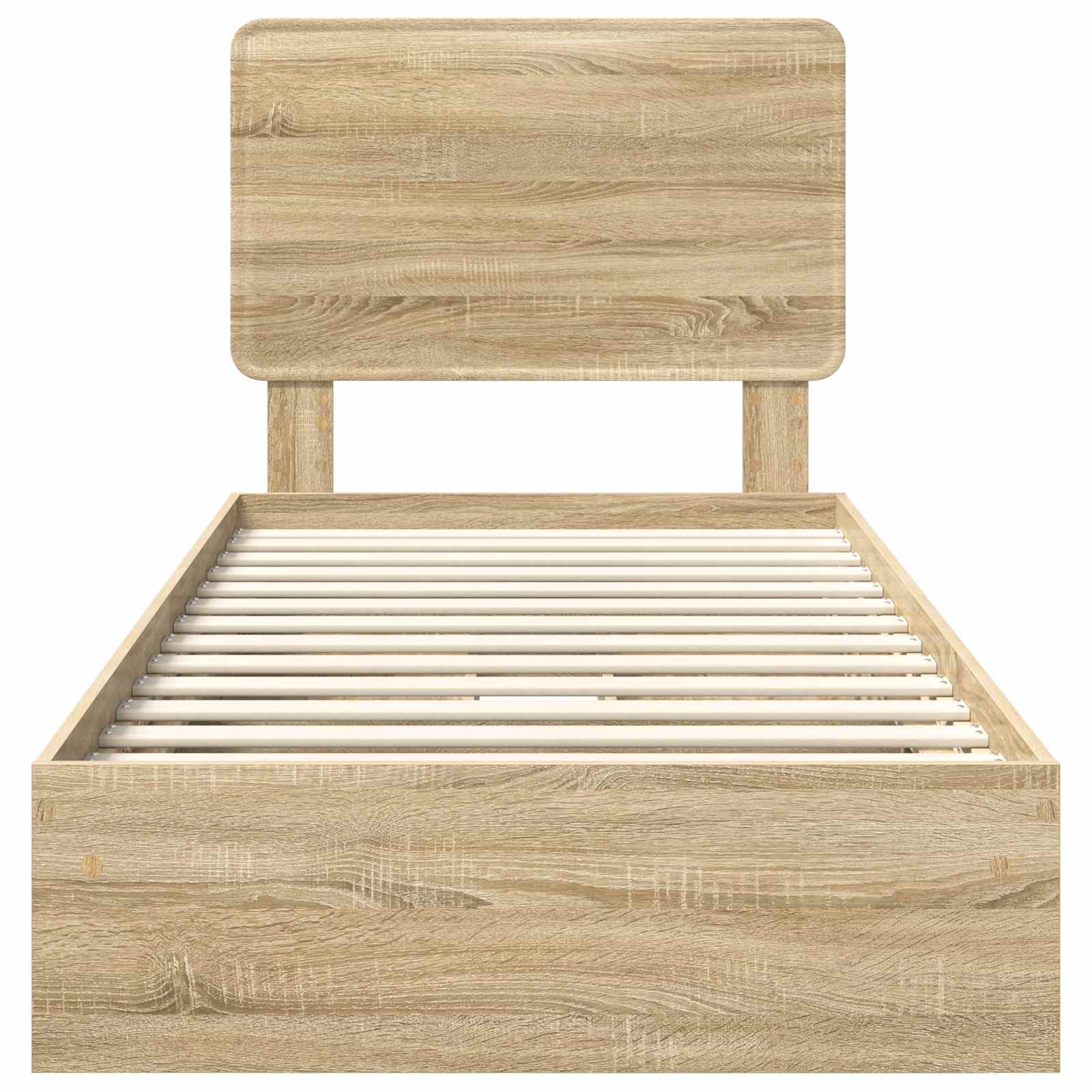 Krevet s od storage Sonoma hrast 100 x 200 cm Konstruirano drvo