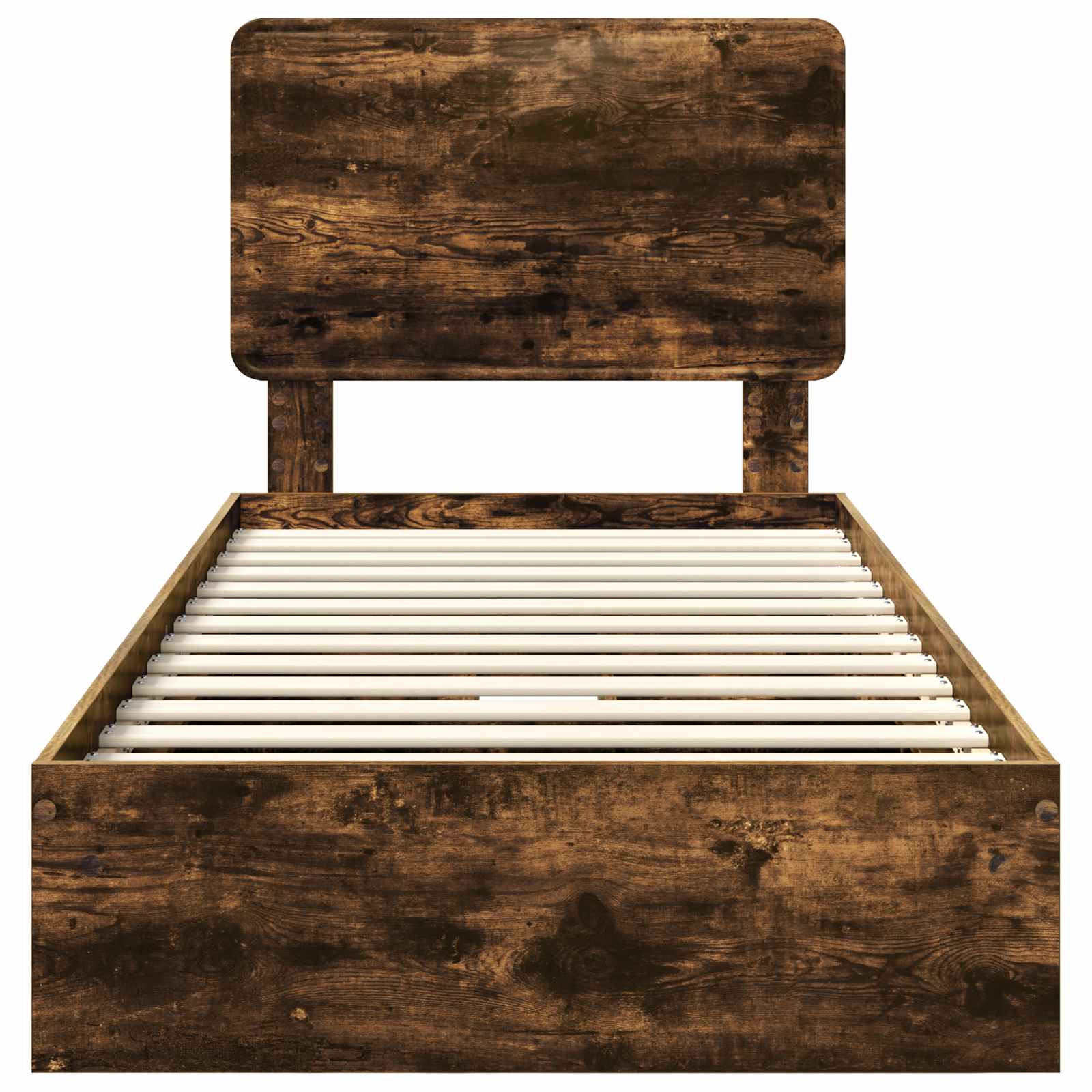 Krevet s od storage s uzglavljem Dimljeni hrast 75 x 190 cm