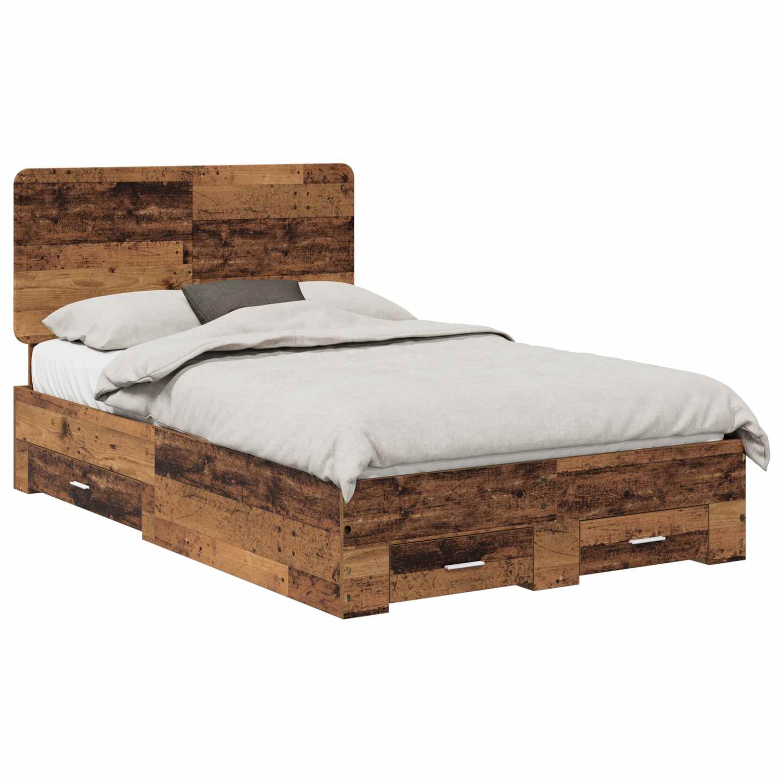 Krevetna konstrukcija Staro drvo 120 x 190 cm Konstruirano drvo