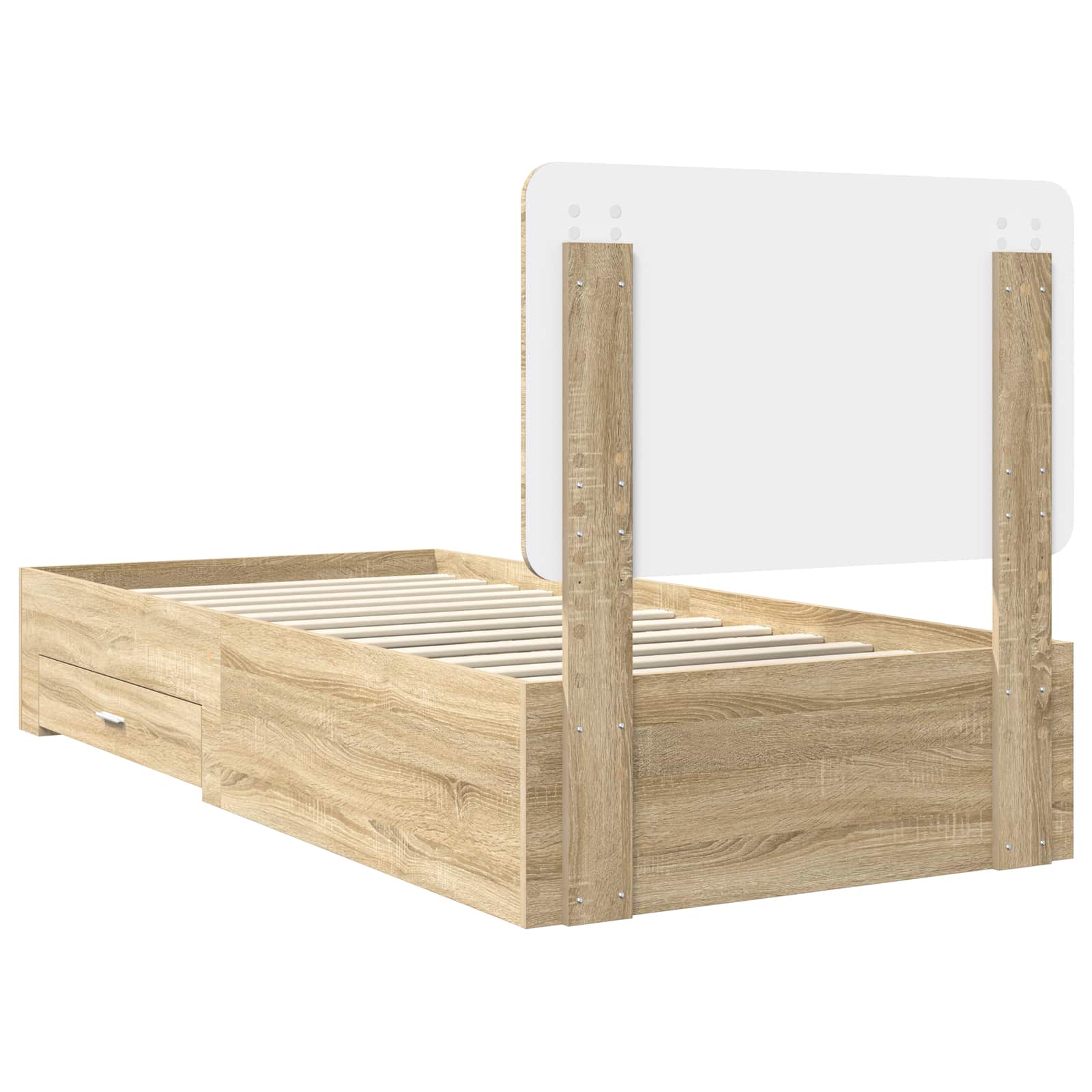 Krevetna konstrukcija s uzglavljem Sonoma hrast 75 x 190 cm
