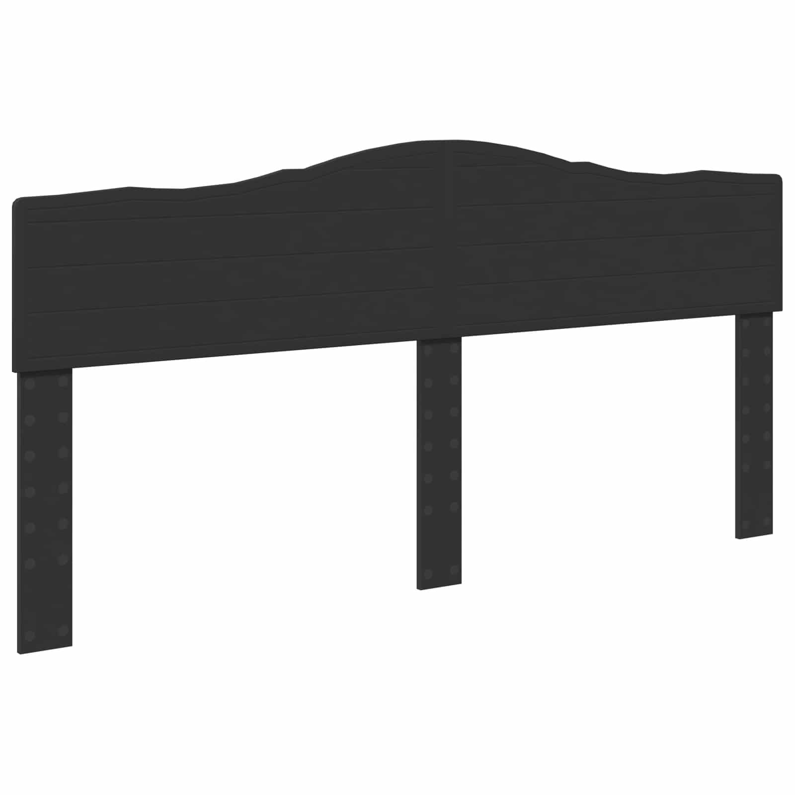 Krevetna konstrukcija Crna 200 x 200 cm Čvrsto borovo drvo