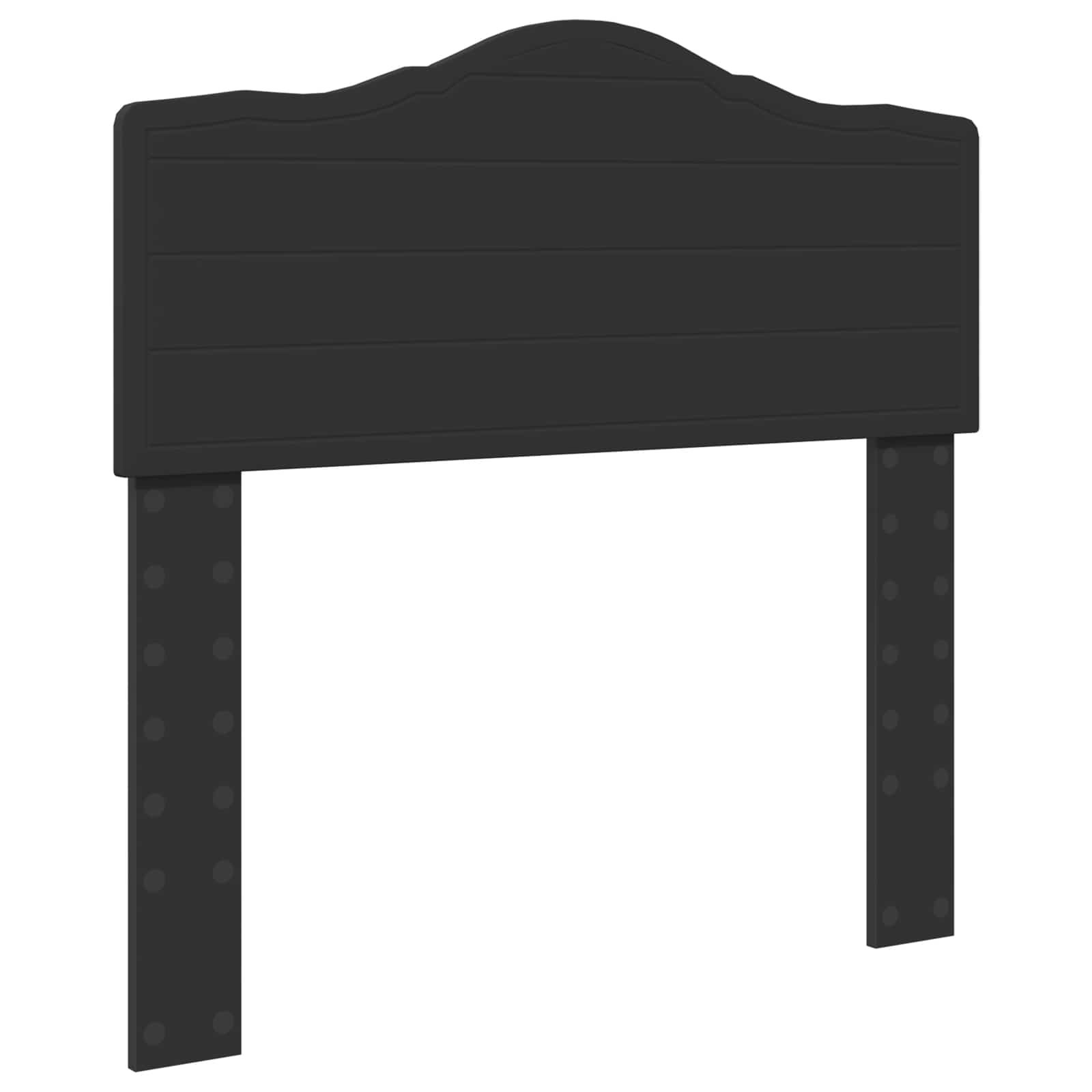 Krevetna konstrukcija Crna 90 x 200 cm Čvrsto borovo drvo