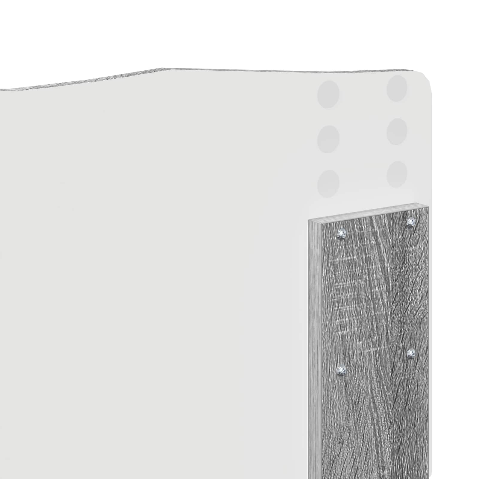 Krevet s od storage Siva Sonoma 200 x 200 cm Konstruirano drvo