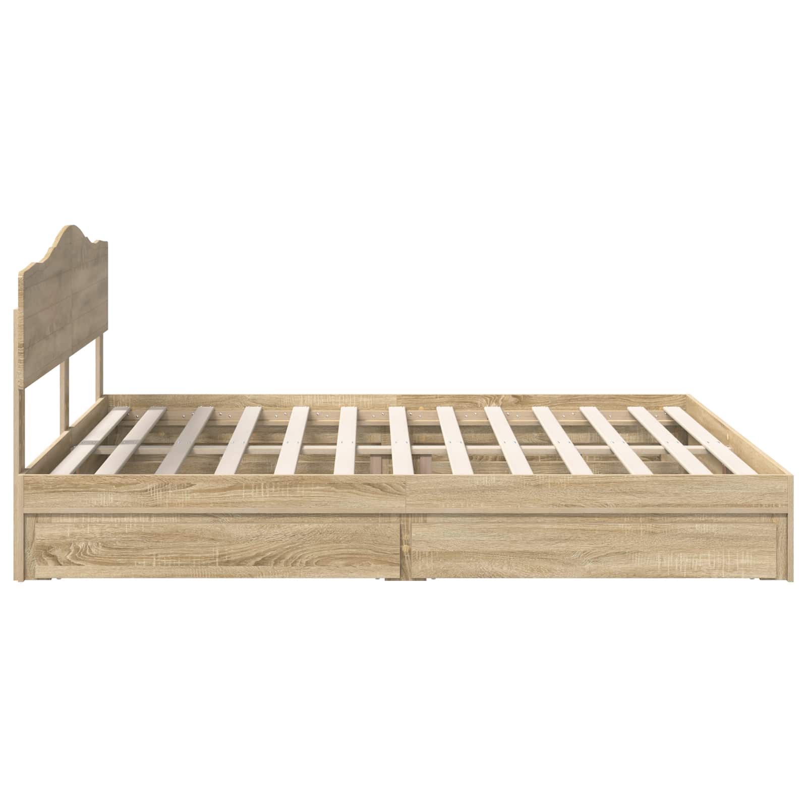 Krevet s od storage Sonoma hrast 180 x 200 cm Konstruirano drvo