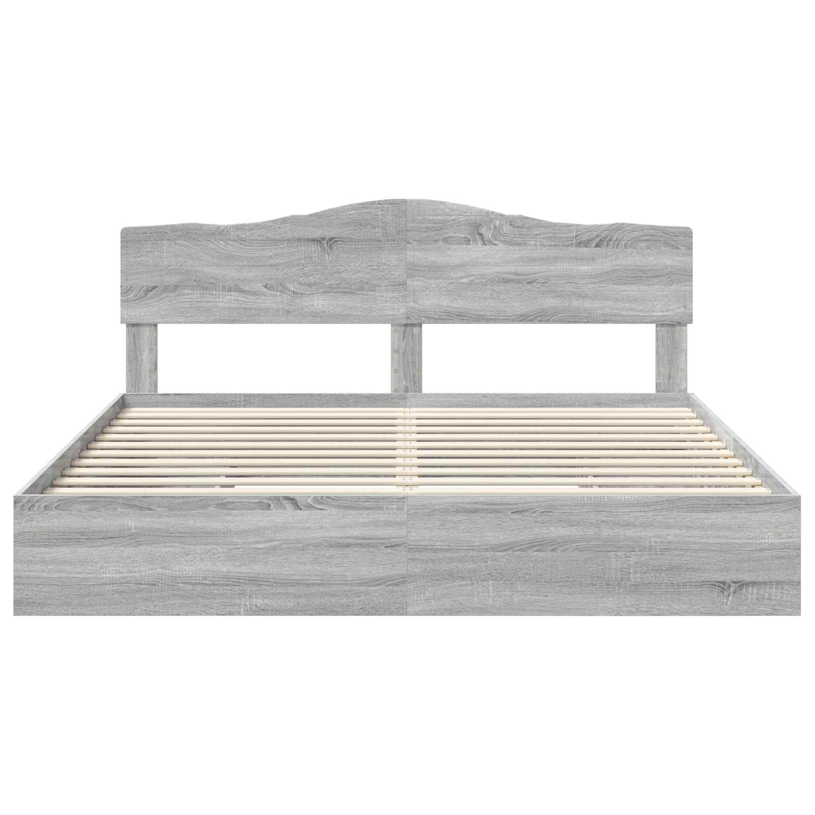 Krevet s od storage Siva Sonoma 180 x 200 cm Konstruirano drvo