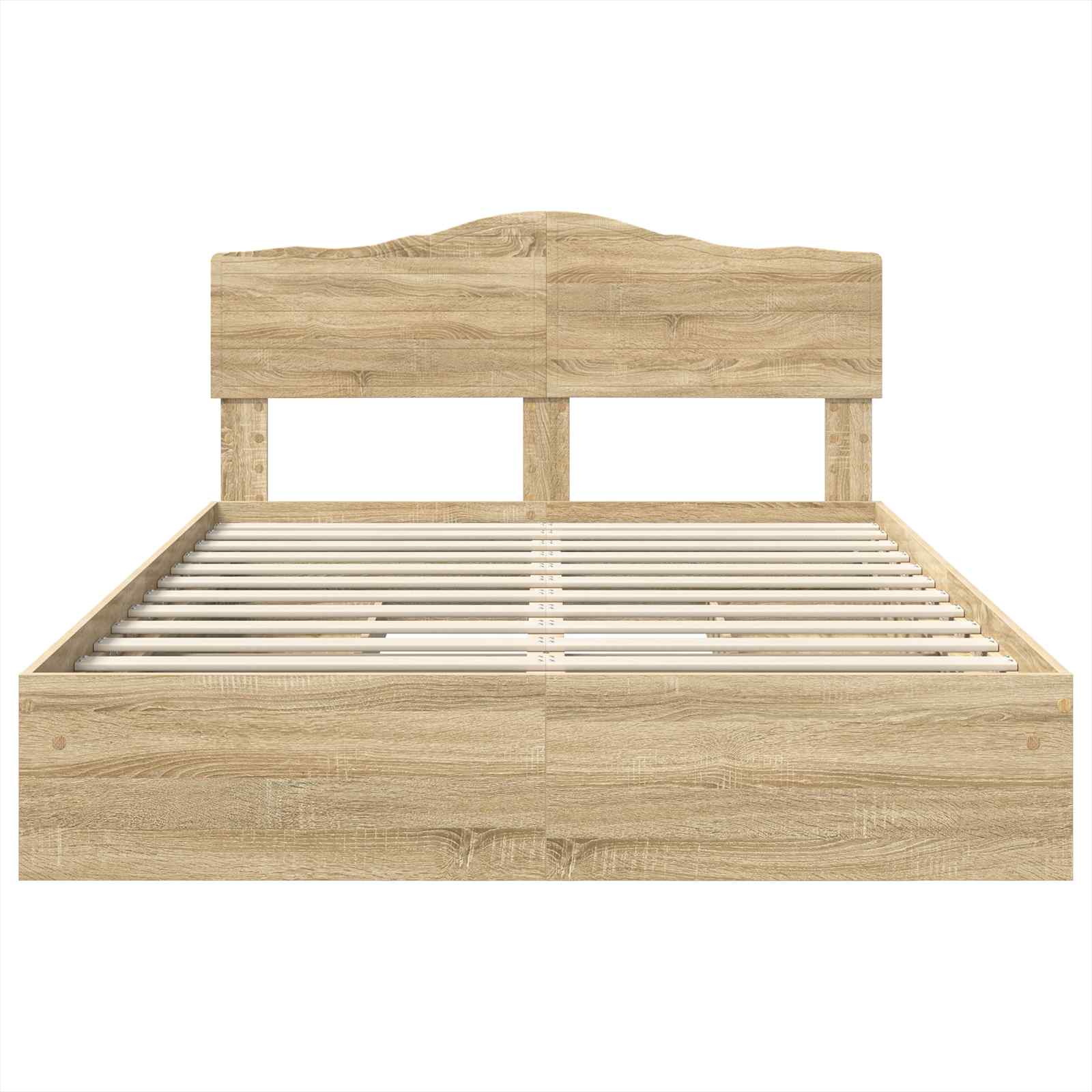 Krevet s od storage Sonoma hrast 160 x 200 cm Konstruirano drvo