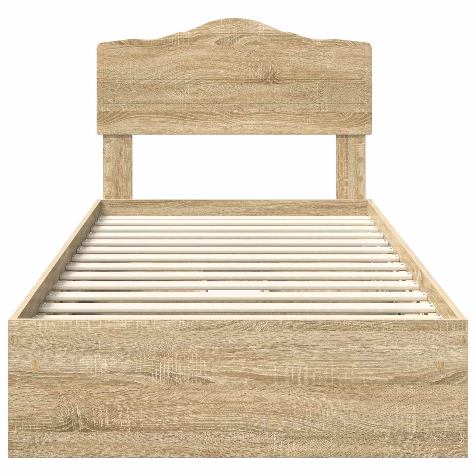 Krevet s od storage Sonoma hrast 90 x 200 cm Konstruirano drvo