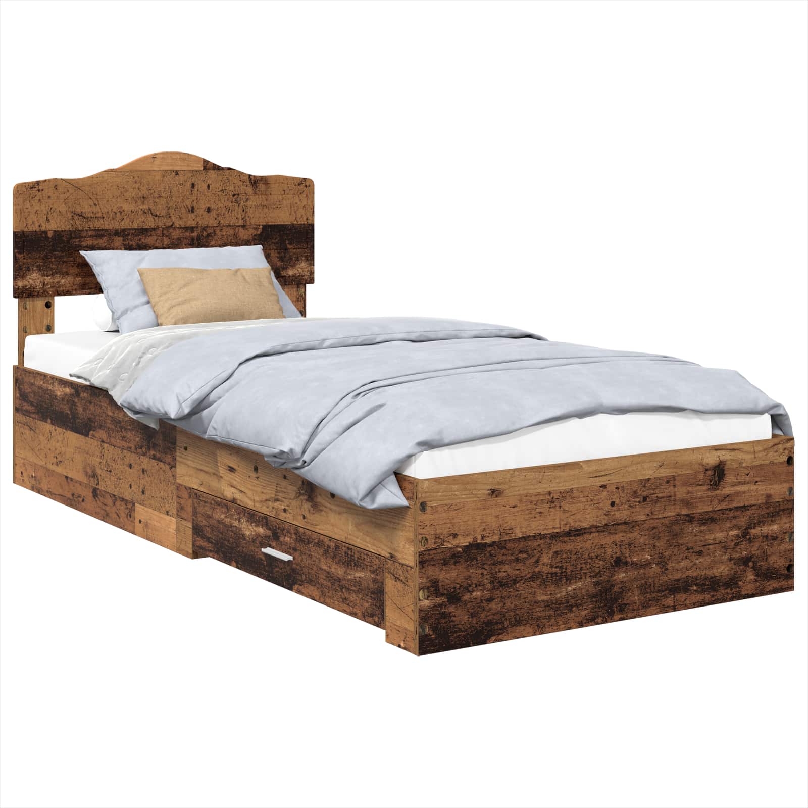 Krevetna konstrukcija Staro drvo 100 x 200 cm Konstruirano drvo