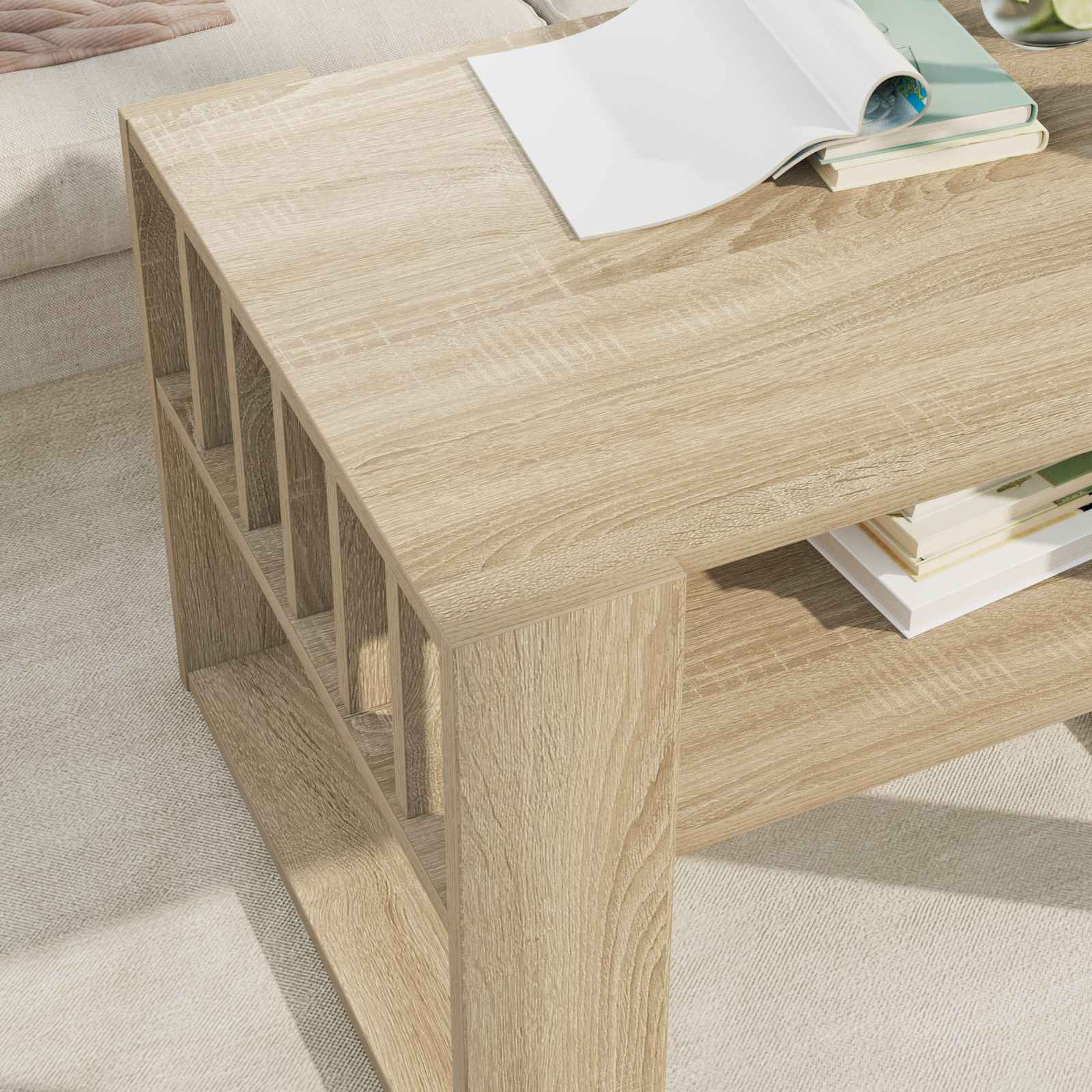 Kava Stol Sonoma hrast 66 x 49,5 x 45 cm Konstruirano drvo
