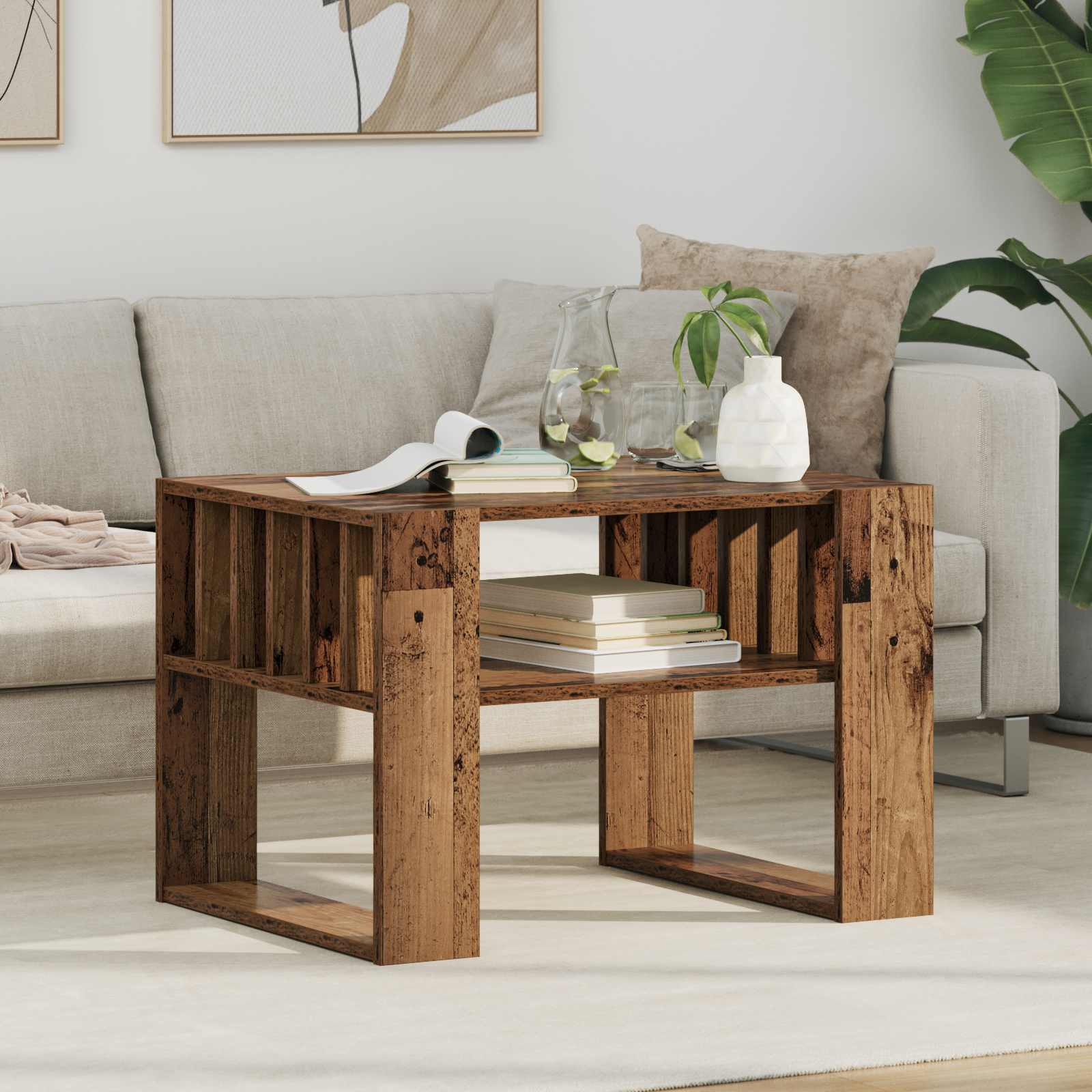 Kava Stol Staro drvo 66 x 49,5 x 45 cm Konstruirano drvo