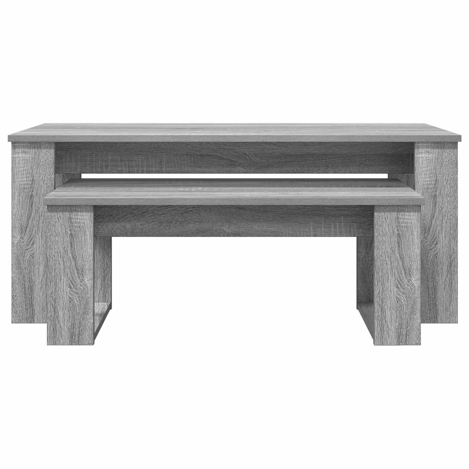 Set stolića za kavu 2 pcs Siva Sonoma Konstruirano drvo