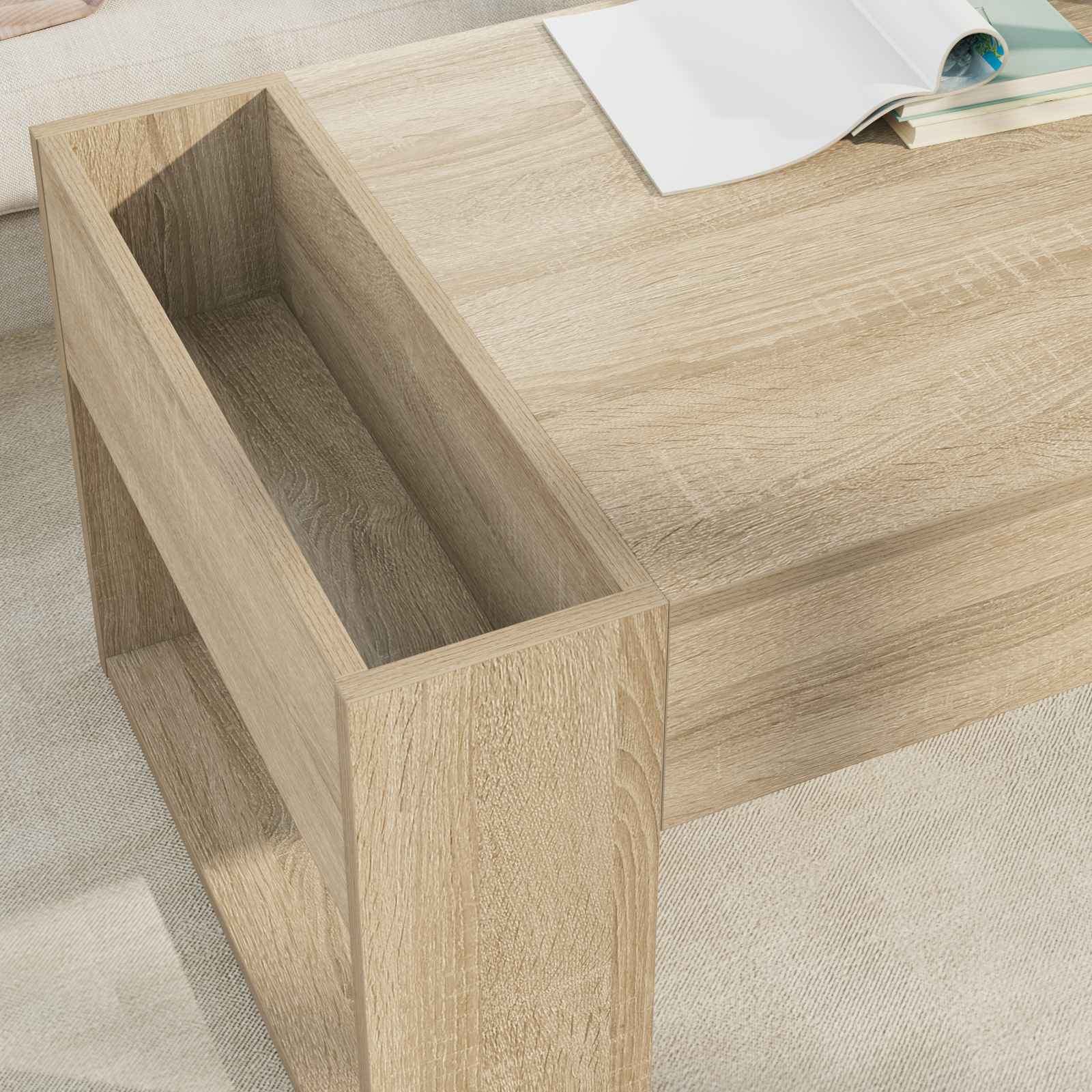 Kava Stol Sonoma hrast 110 x 50 x 41 cm Konstruirano drvo