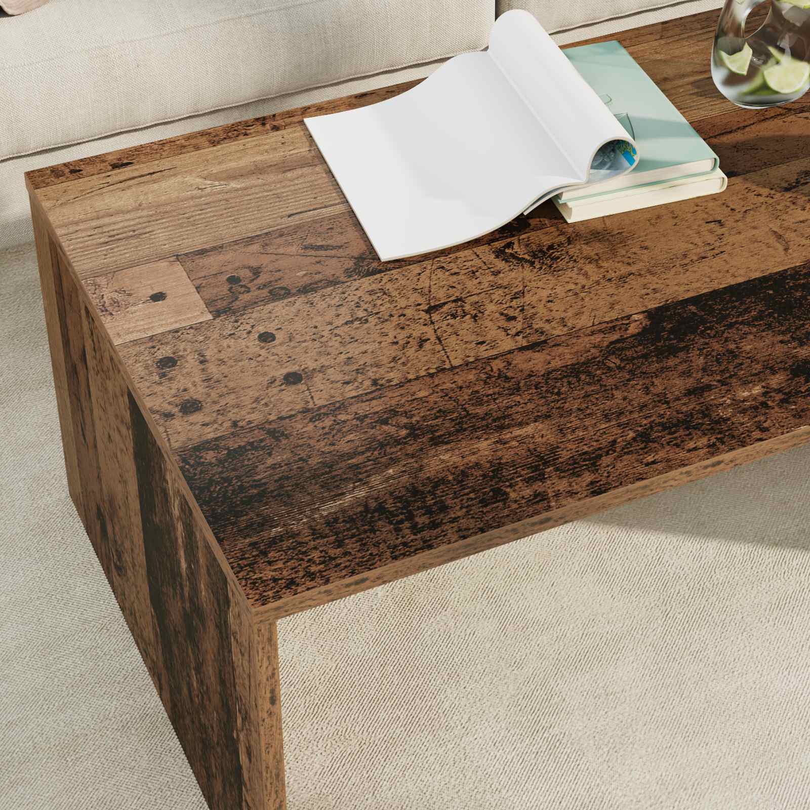 Kava Stol Staro drvo 95 x 50 x 34 cm Konstruirano drvo
