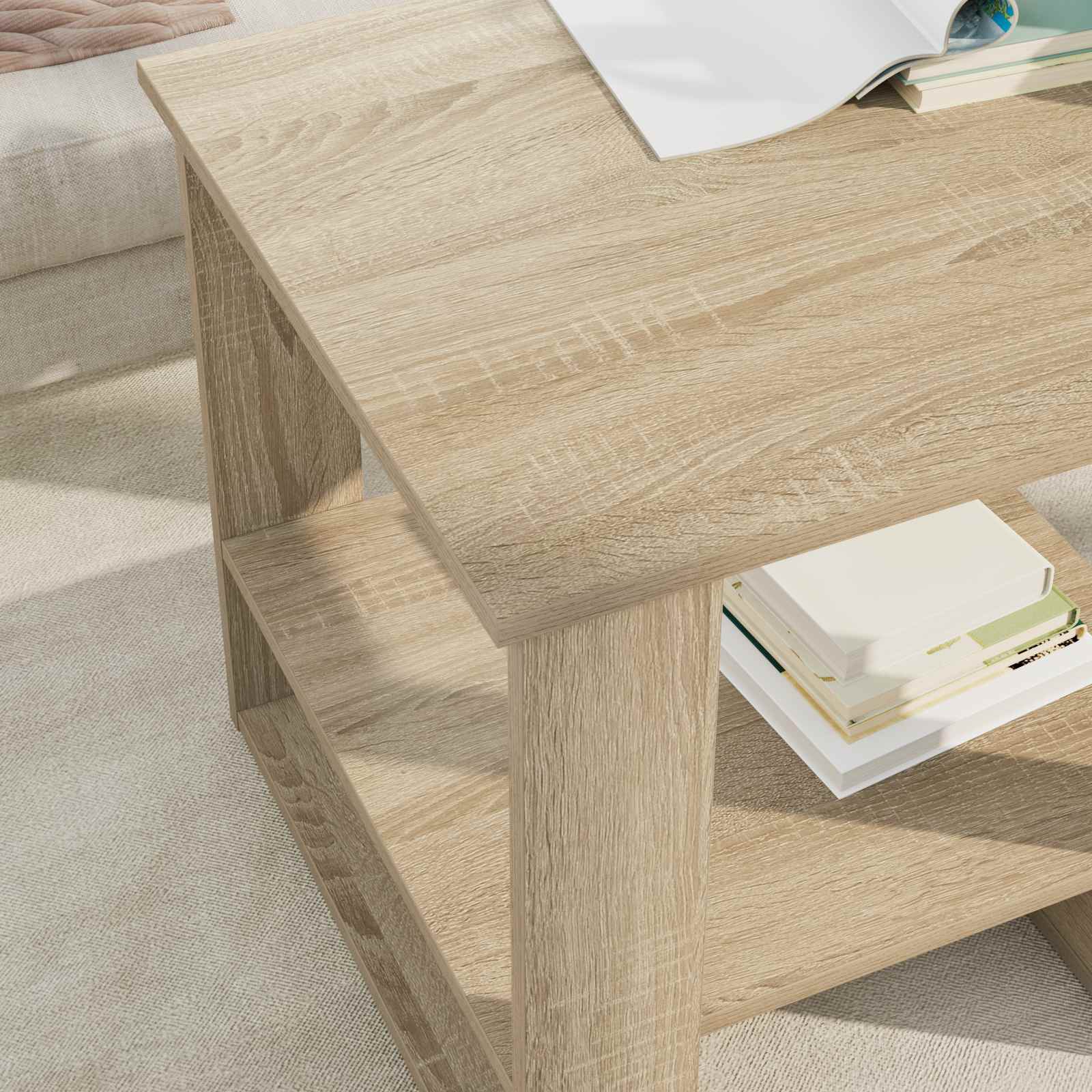 Kava Stol Sonoma hrast 51 x 50 x 50 cm Konstruirano drvo